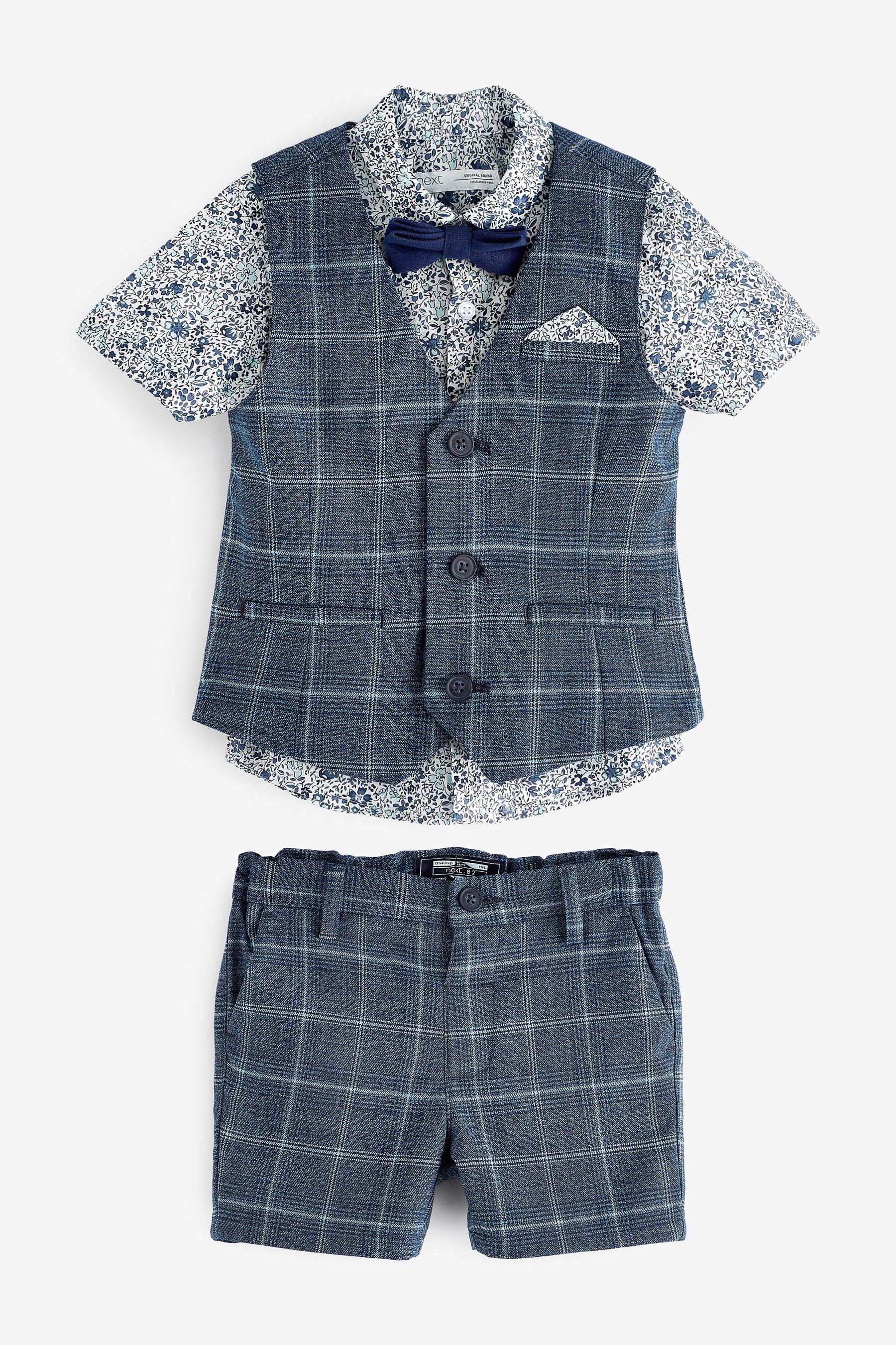 Blue Check Fabric (3mths-9yrs)