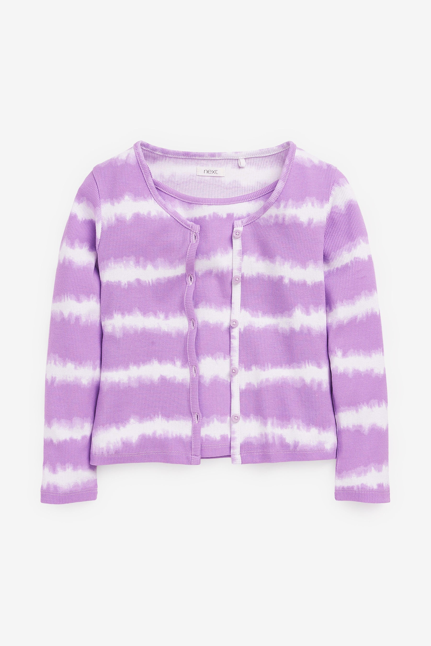 Lilac Purple Tie dye Cardigan With Strappy Vest 2 Pack (3-12yrs)