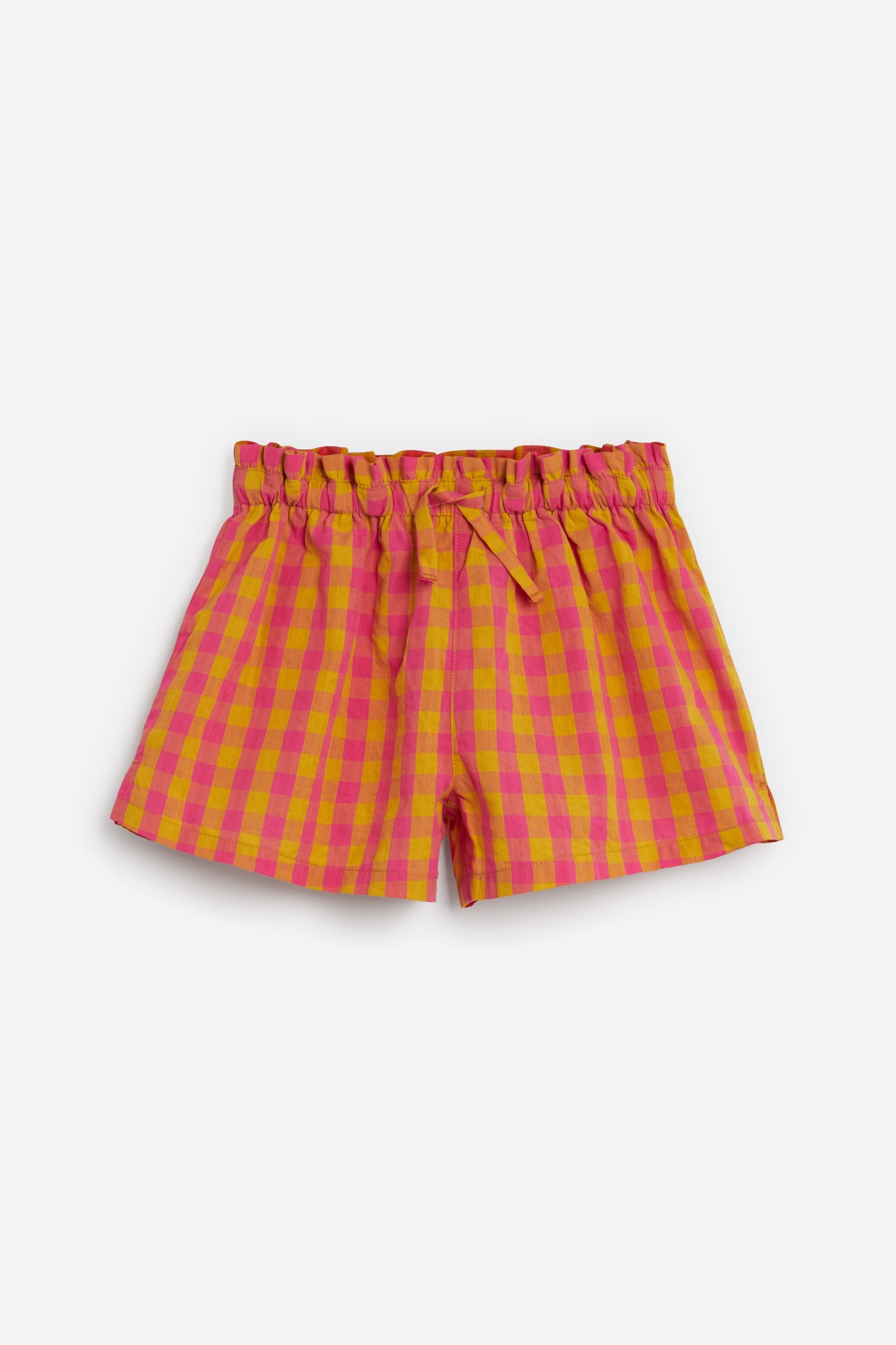 Pink/Purple Gingham 2 Pack Woven Short Pyjamas (3-16yrs)