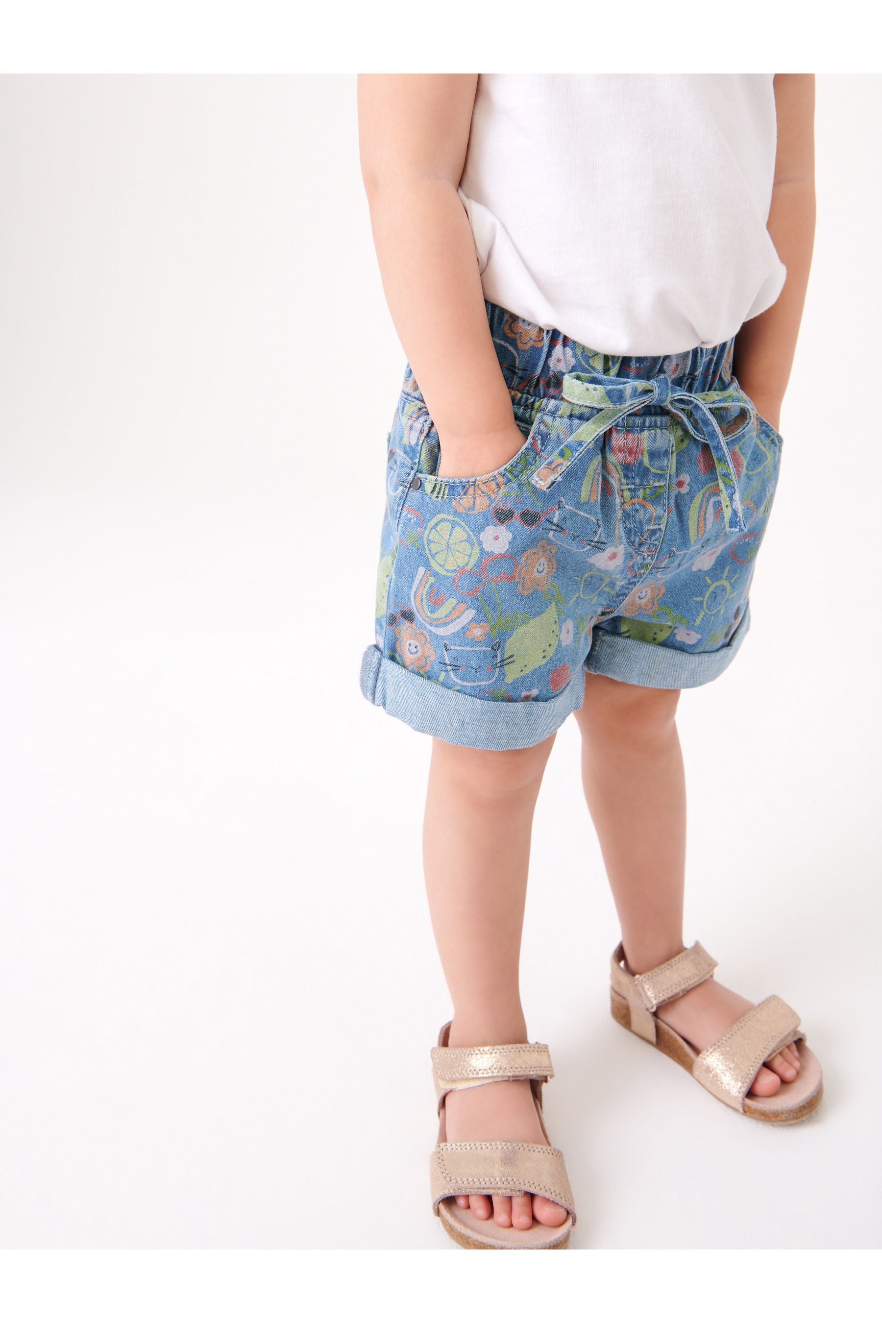 Blue Denim Pull-On Shorts (3mths-10yrs)