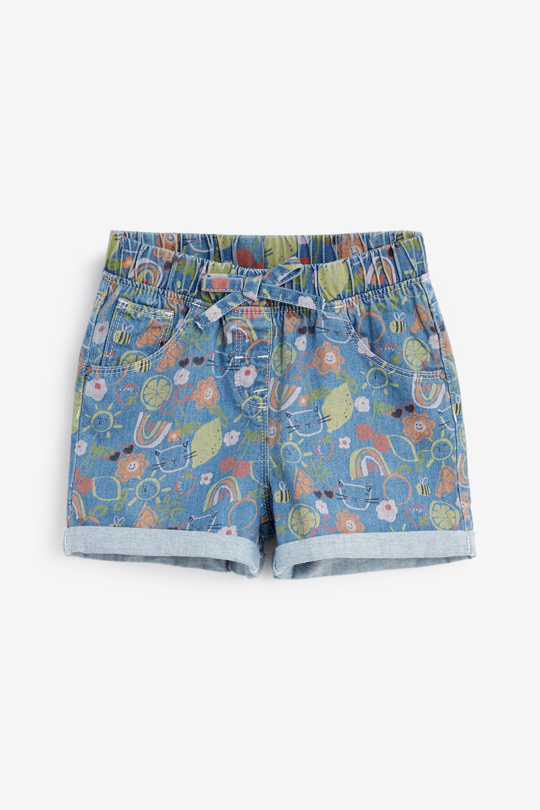 Blue Denim Pull-On Shorts (3mths-10yrs)