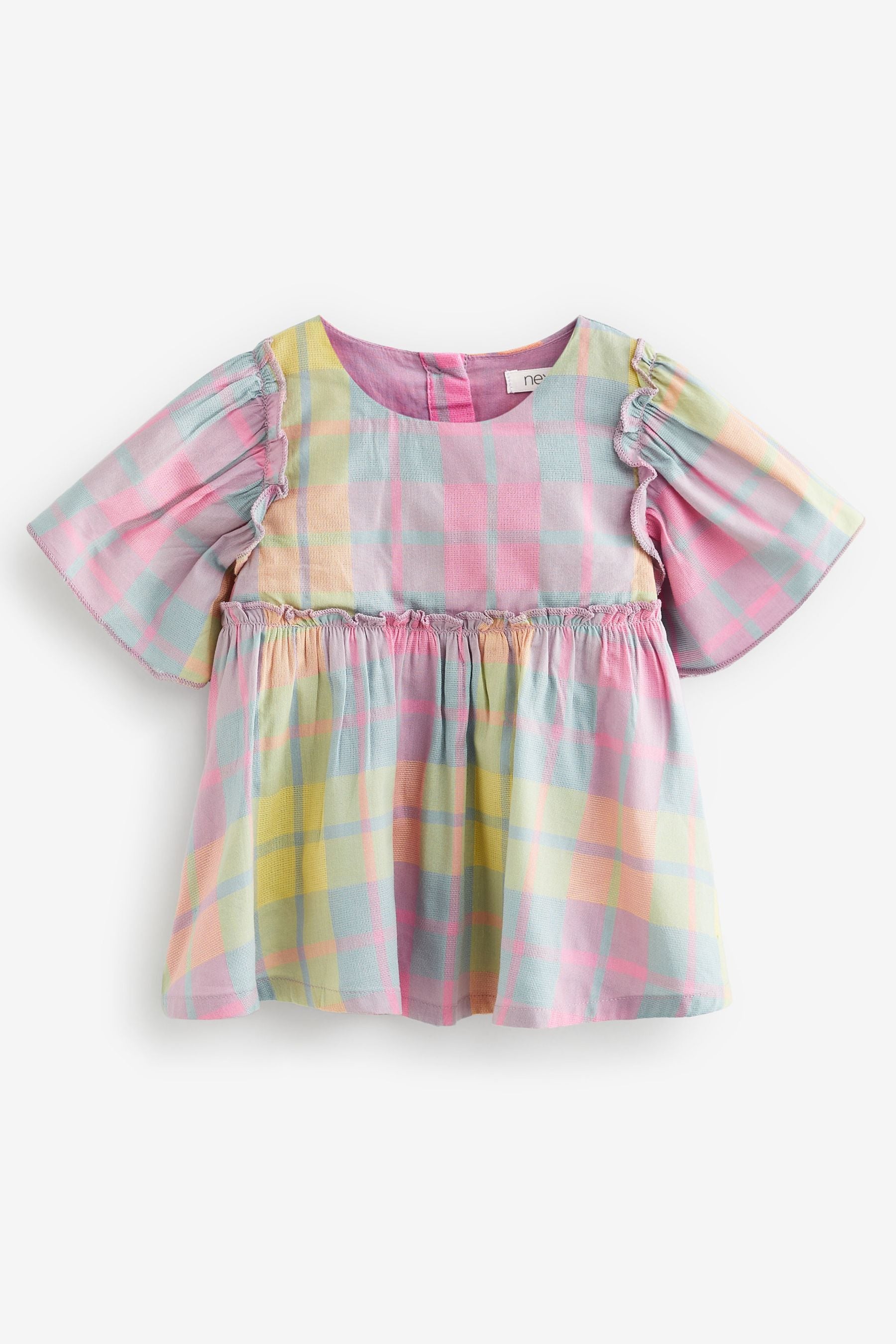 Rainbow Check Woven Blouse And Shorts Set (3mths-7yrs)