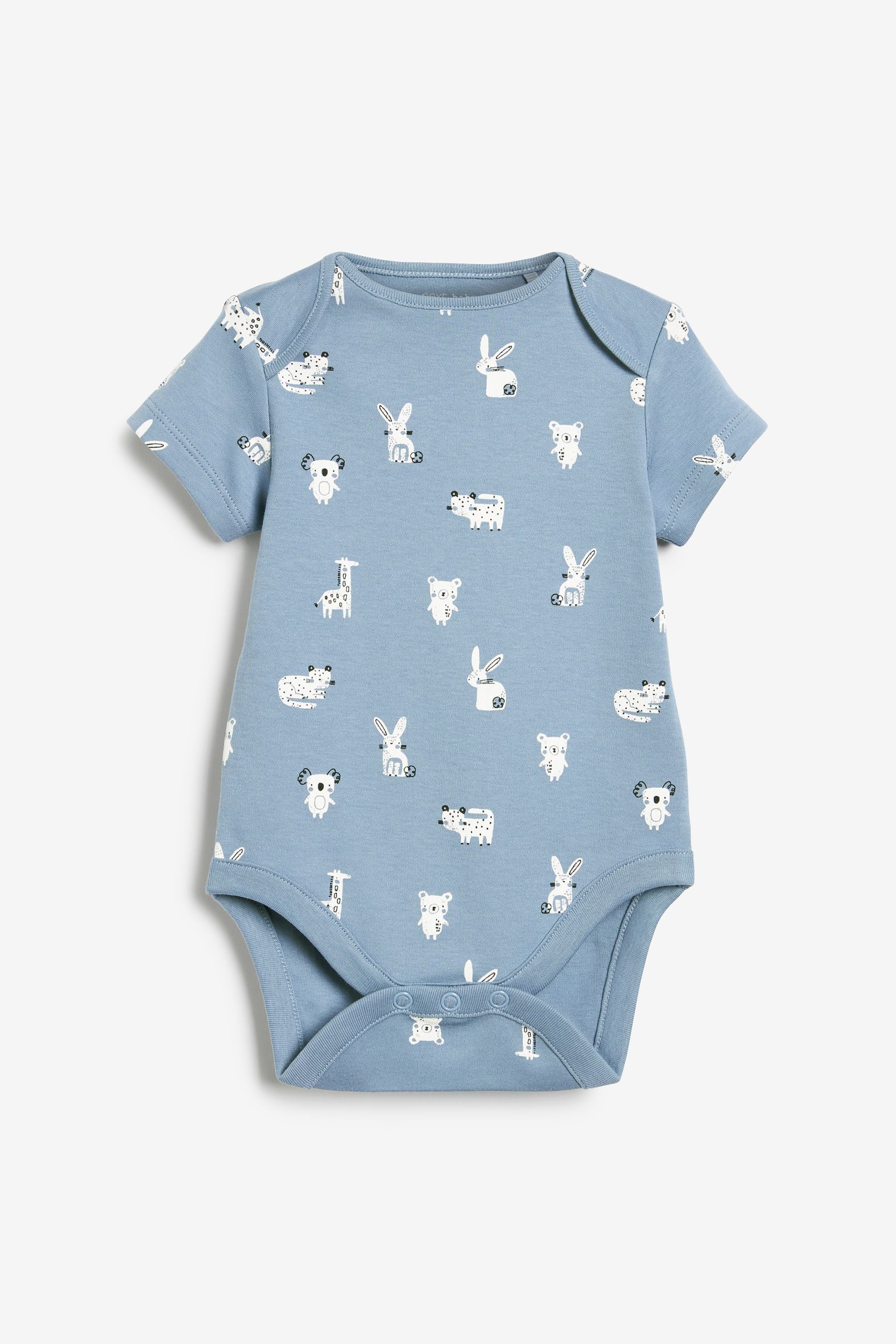 Blue Bunny Baby 7 Pack Short Sleeve Bodysuits (0mths-3yrs)