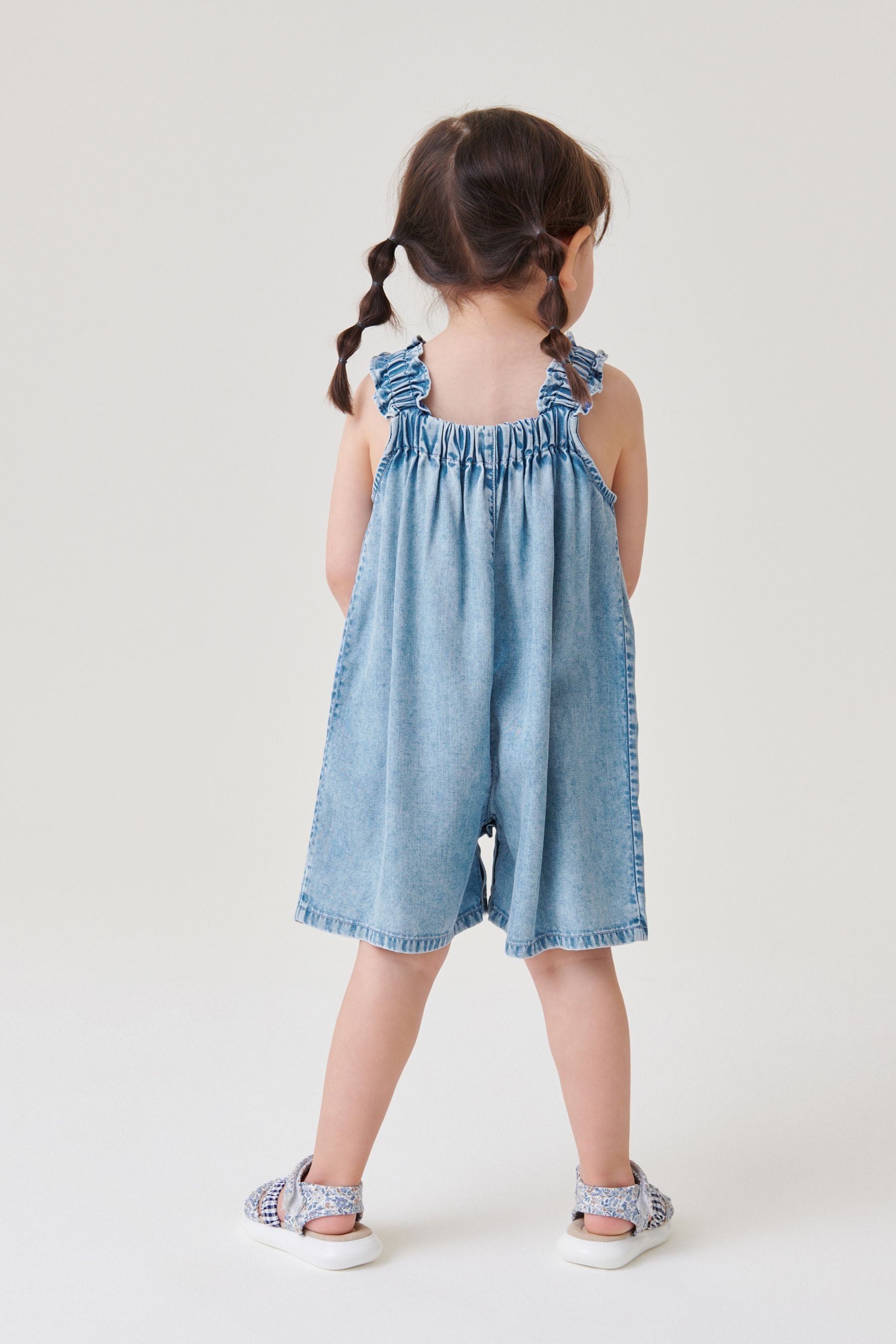 Denim Collar Playsuit (3mths-7yrs)