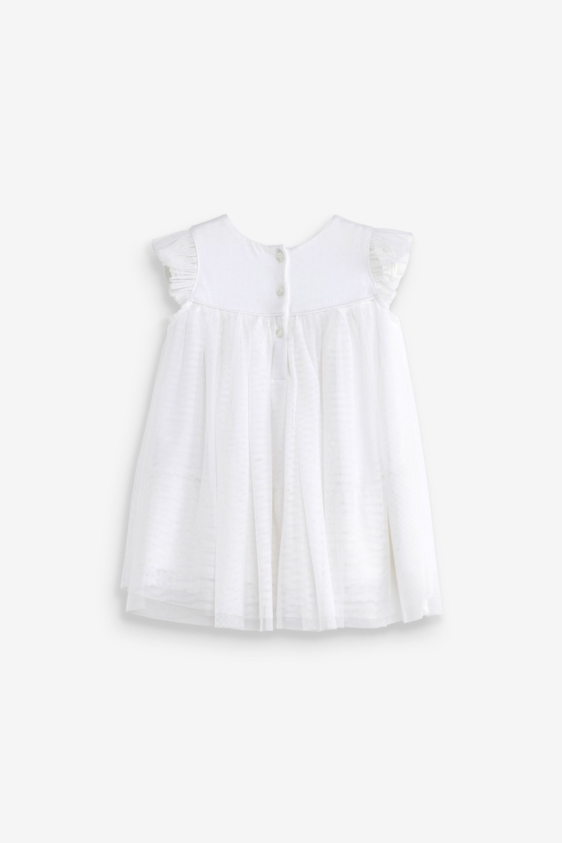 Ecru White Baby Occasion Dress (0mths-2yrs)