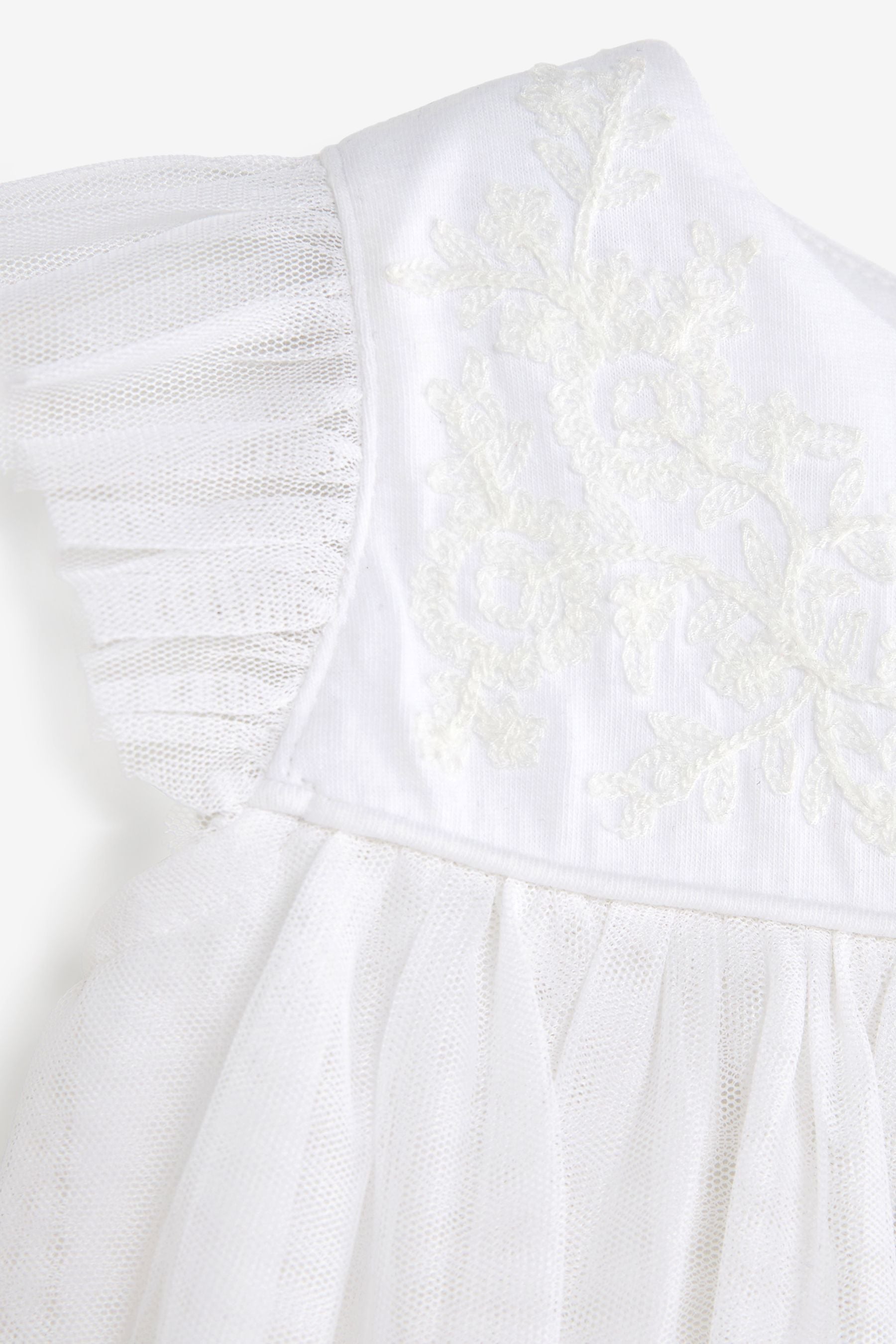 Ecru White Baby Occasion Dress (0mths-2yrs)