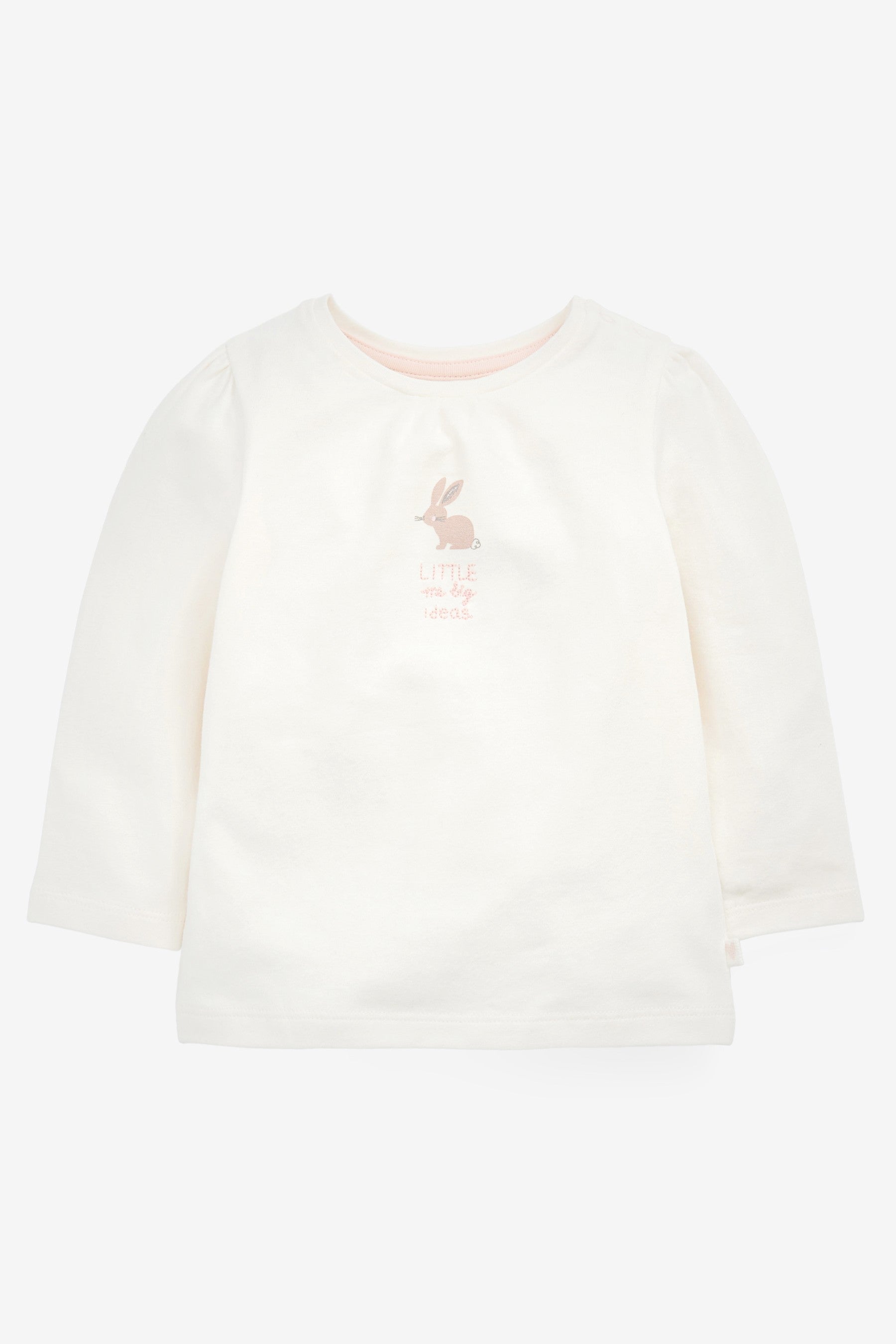 Pink 5 Pack Mixed Print Bunny T-Shirts