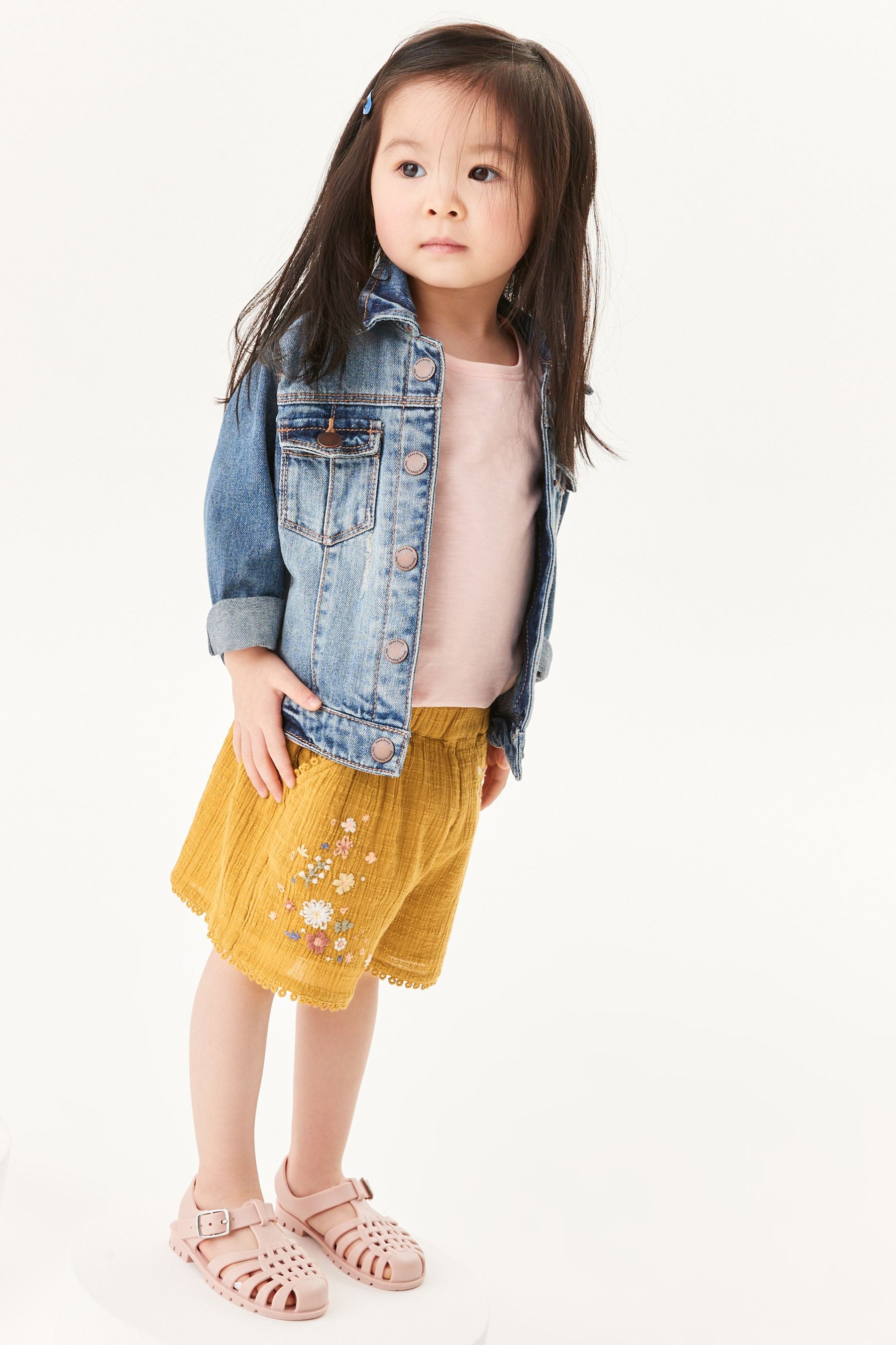 Ochre Yellow Pull-On Shorts (3mths-7yrs)