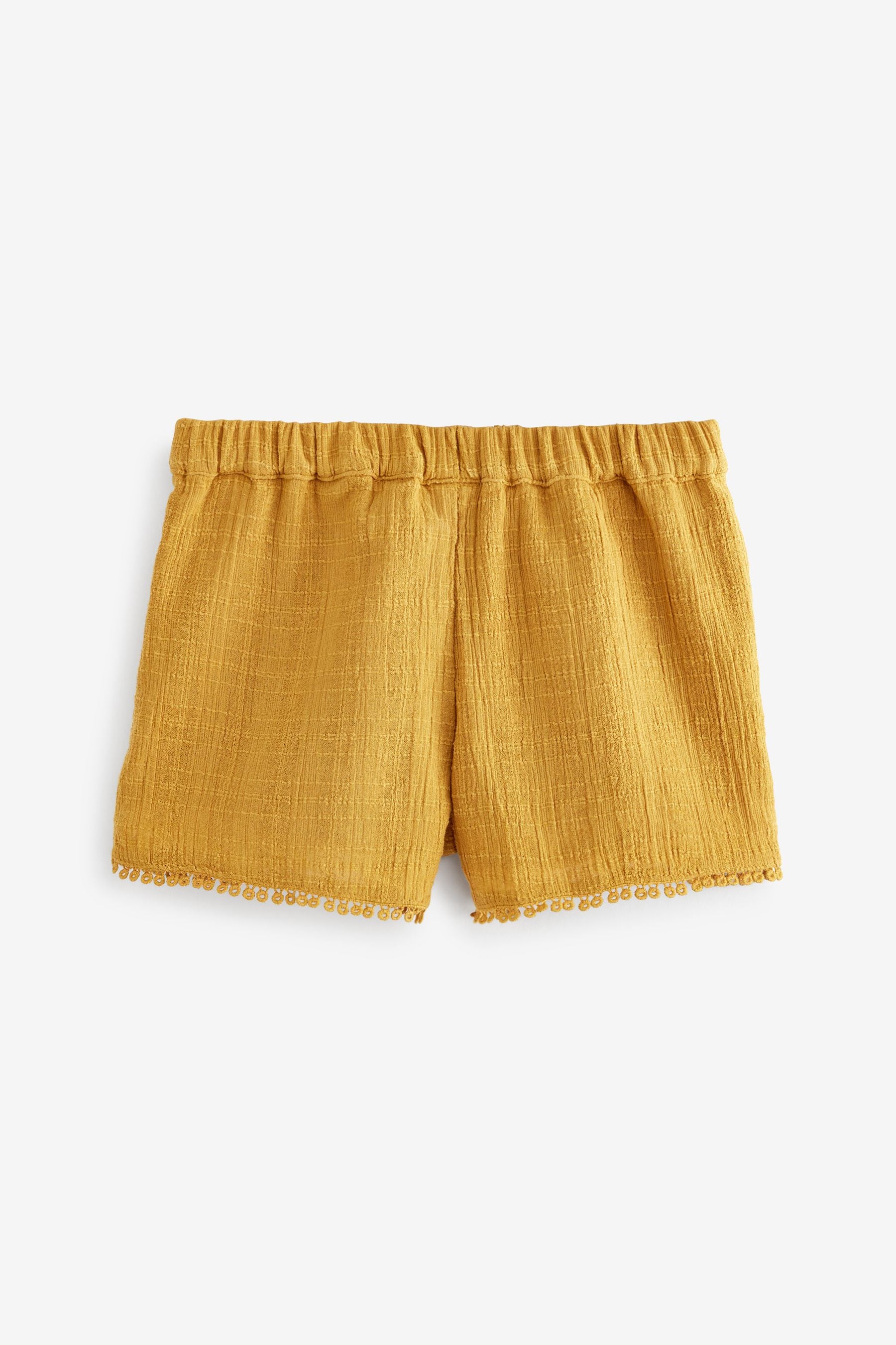 Ochre Yellow Pull-On Shorts (3mths-7yrs)