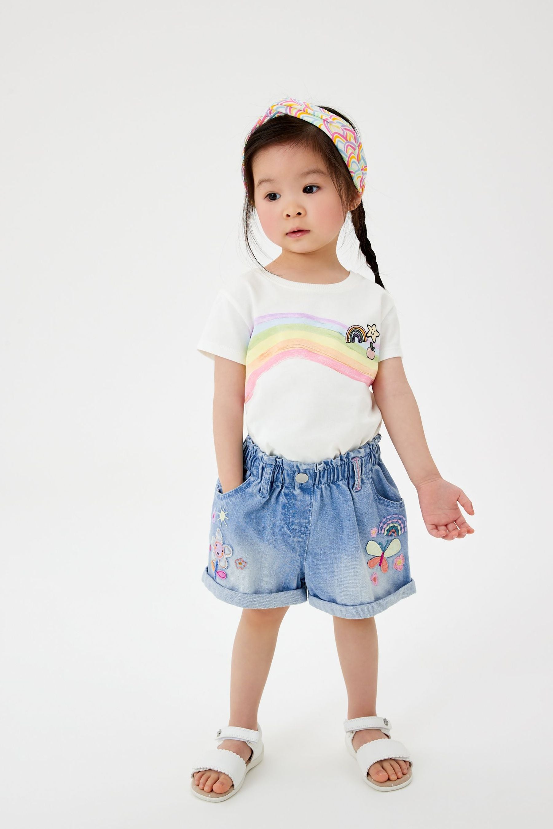 Denim 3 Piece Denim Shorts Set (3mths-7yrs)