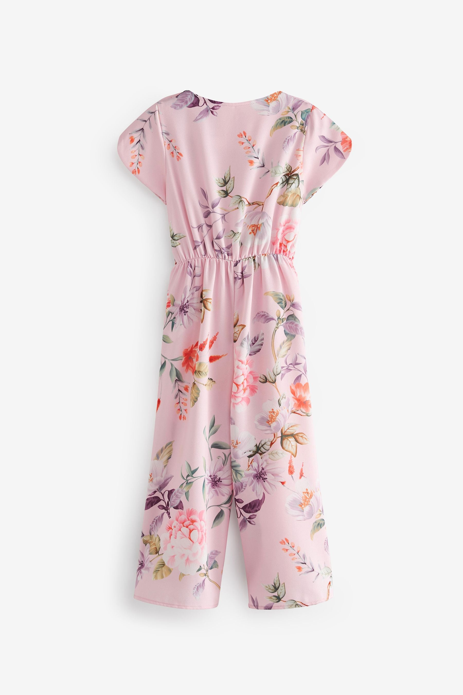 Pink Floral Print Jumpsuit (3-16yrs)