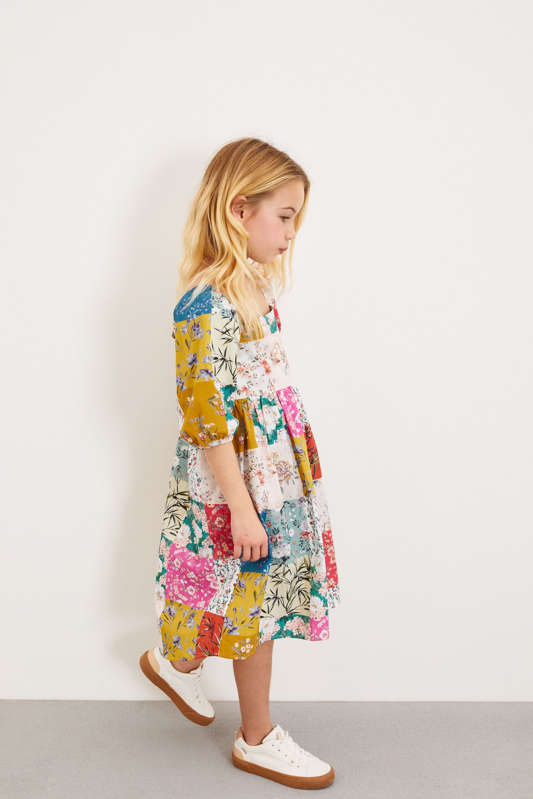 Multi Patchwork Print Dress (3-16yrs)