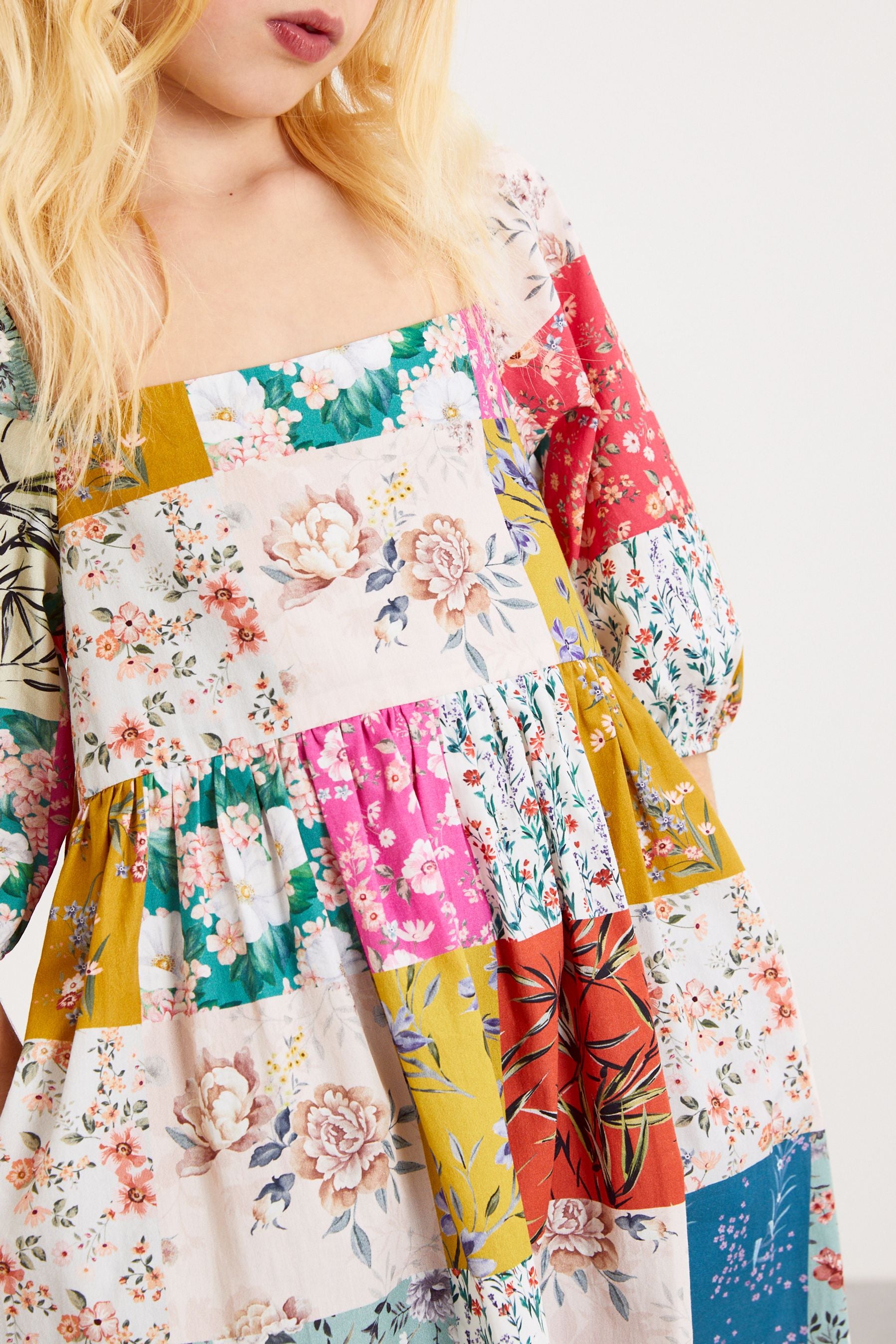 Multi Patchwork Print Dress (3-16yrs)