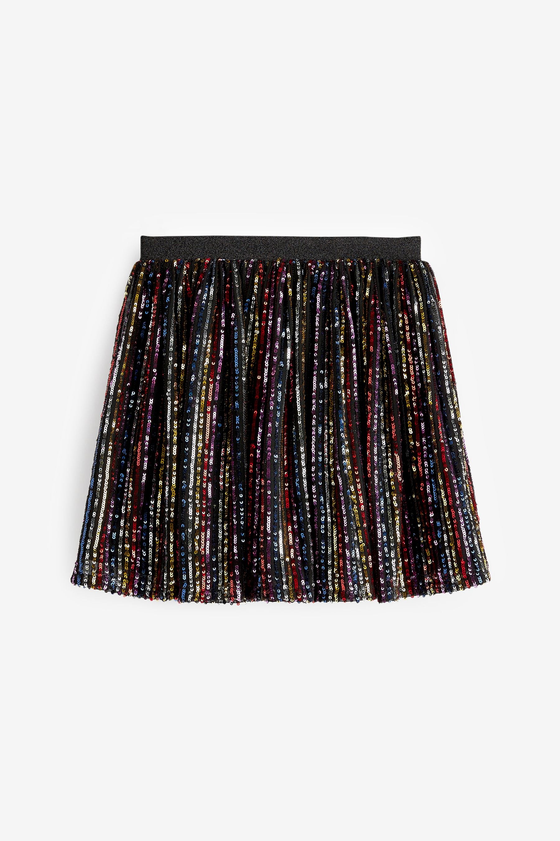 Rainbow Stripe Sequin Skirt (3-16yrs)