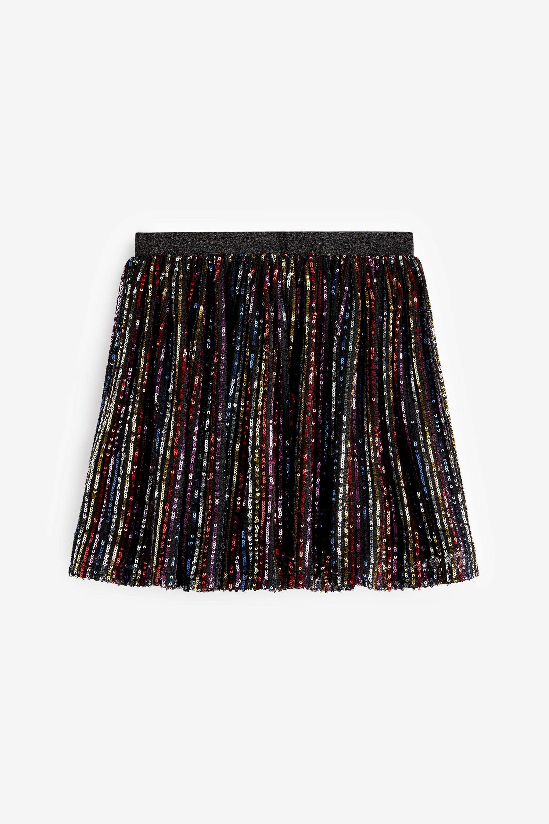 Rainbow Stripe Sequin Skirt (3-16yrs)