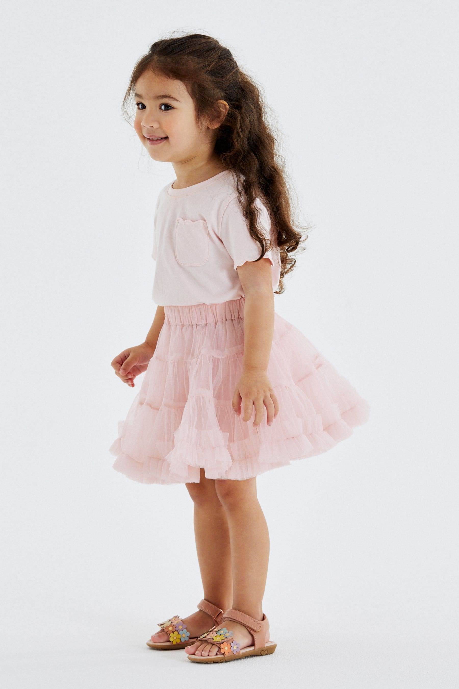 Pale Pink Ruffle Tutu Skirt (3mths-7yrs)