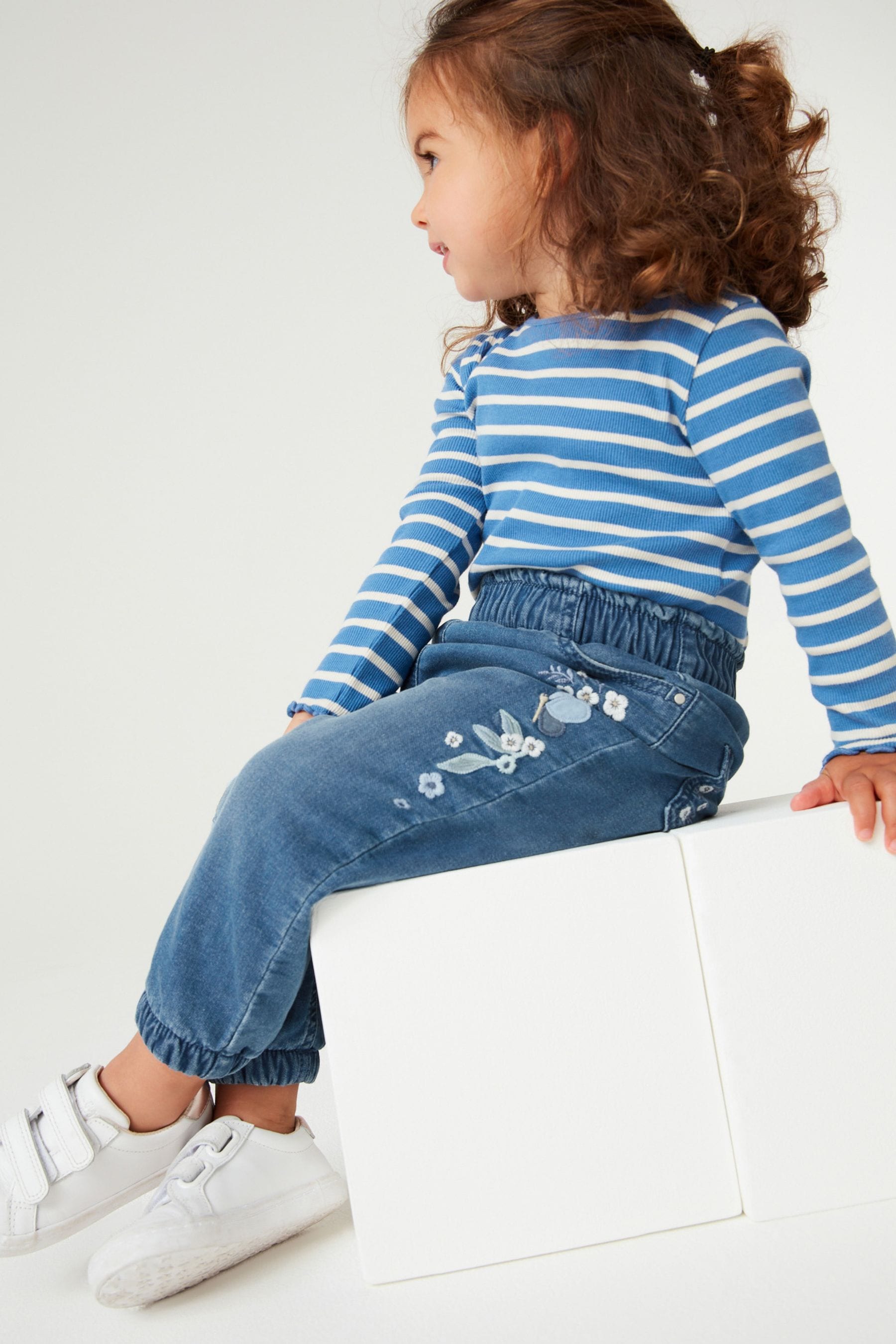 Denim Dark Wash Unicorn Lined Jogger Jeans (3mths-7yrs)