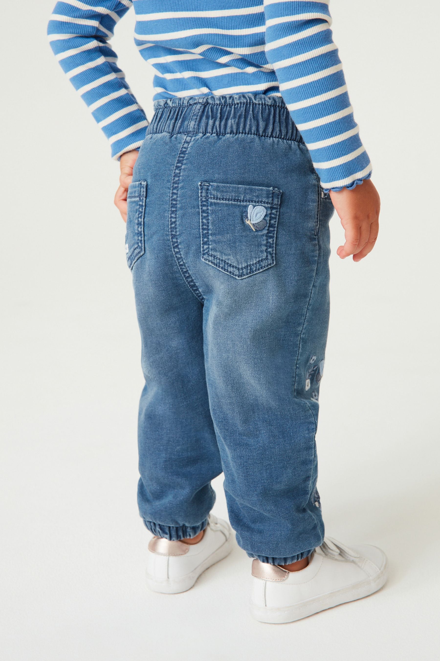 Denim Dark Wash Unicorn Lined Jogger Jeans (3mths-7yrs)