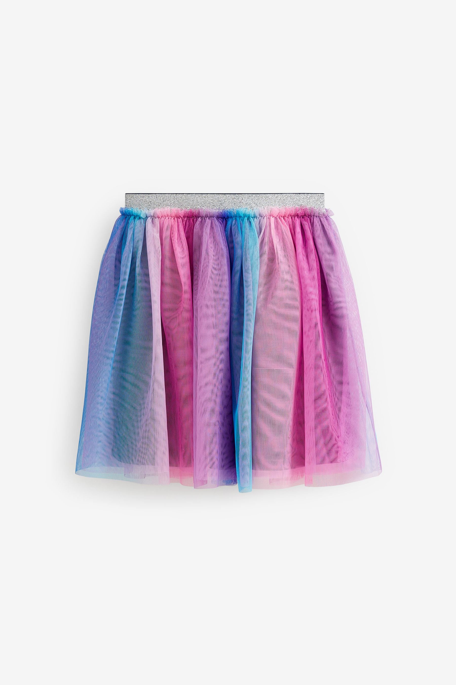 Pink/Blue/Purple Ombre Rainbow Mesh Skirt (3-16yrs)