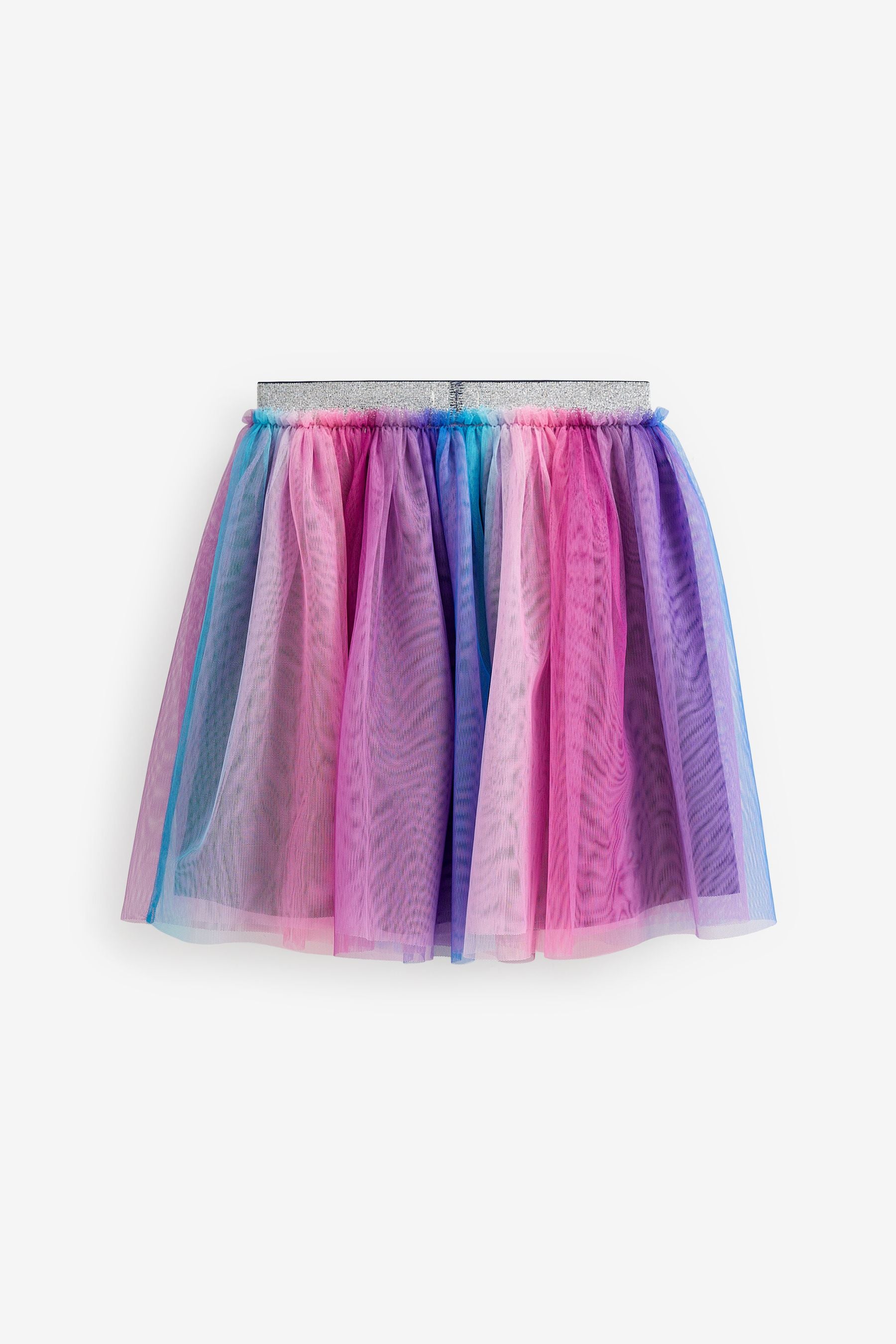 Pink/Blue/Purple Ombre Rainbow Mesh Skirt (3-16yrs)