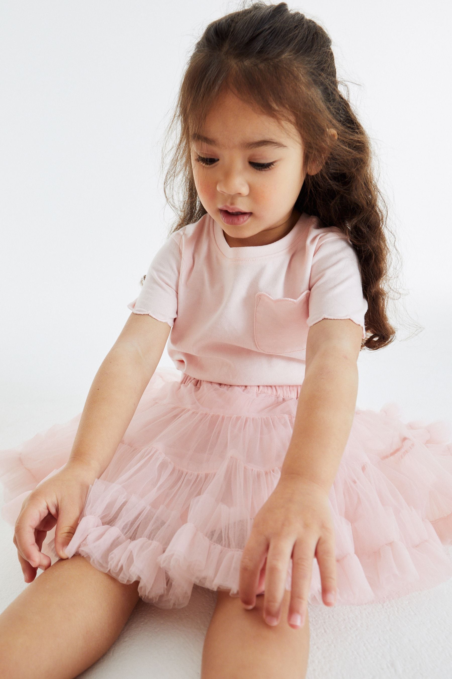 Pale Pink Ruffle Tutu Skirt (3mths-7yrs)