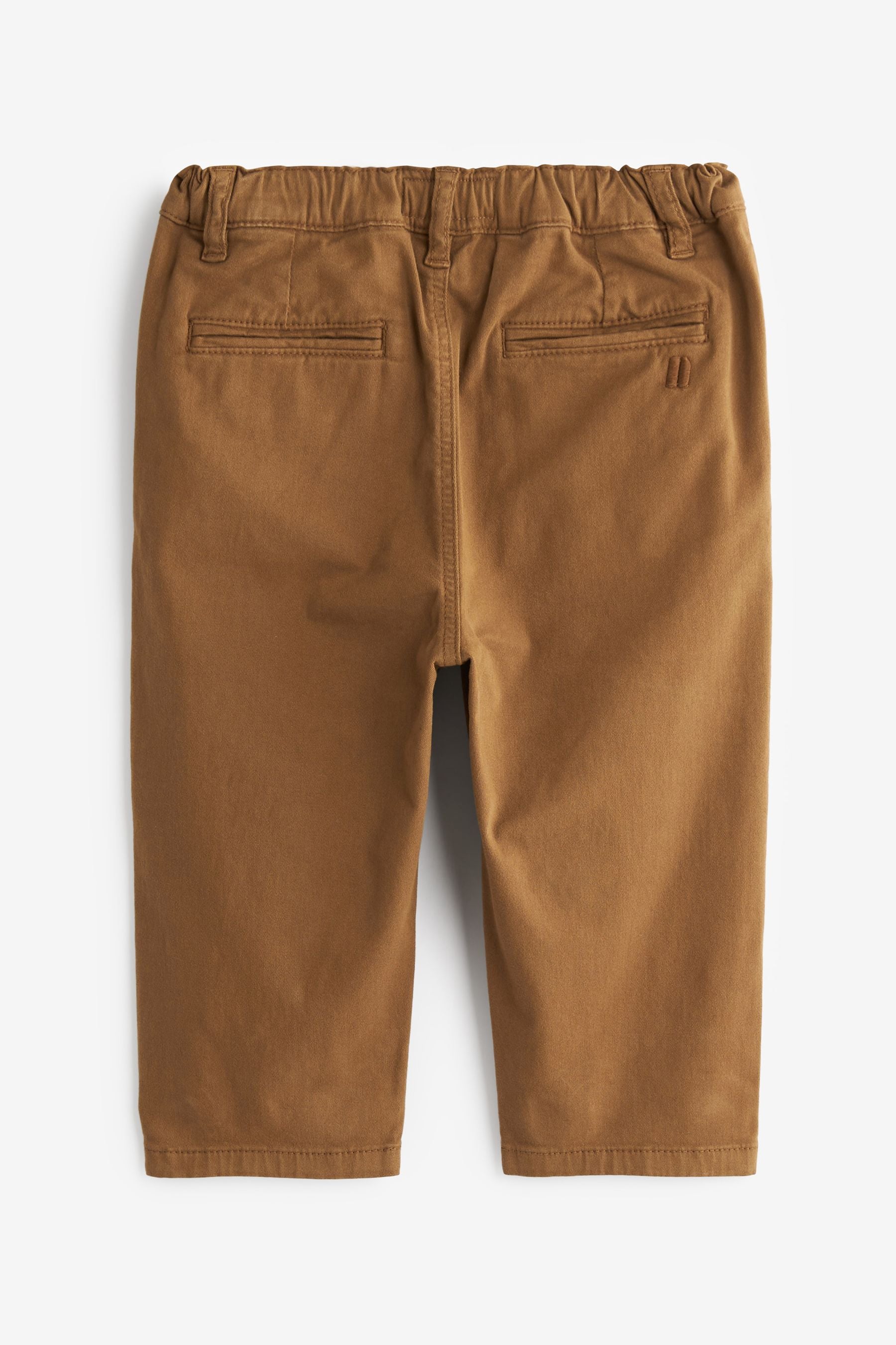 Neutral Pleat Front Chino Trousers (3mths-7yrs)