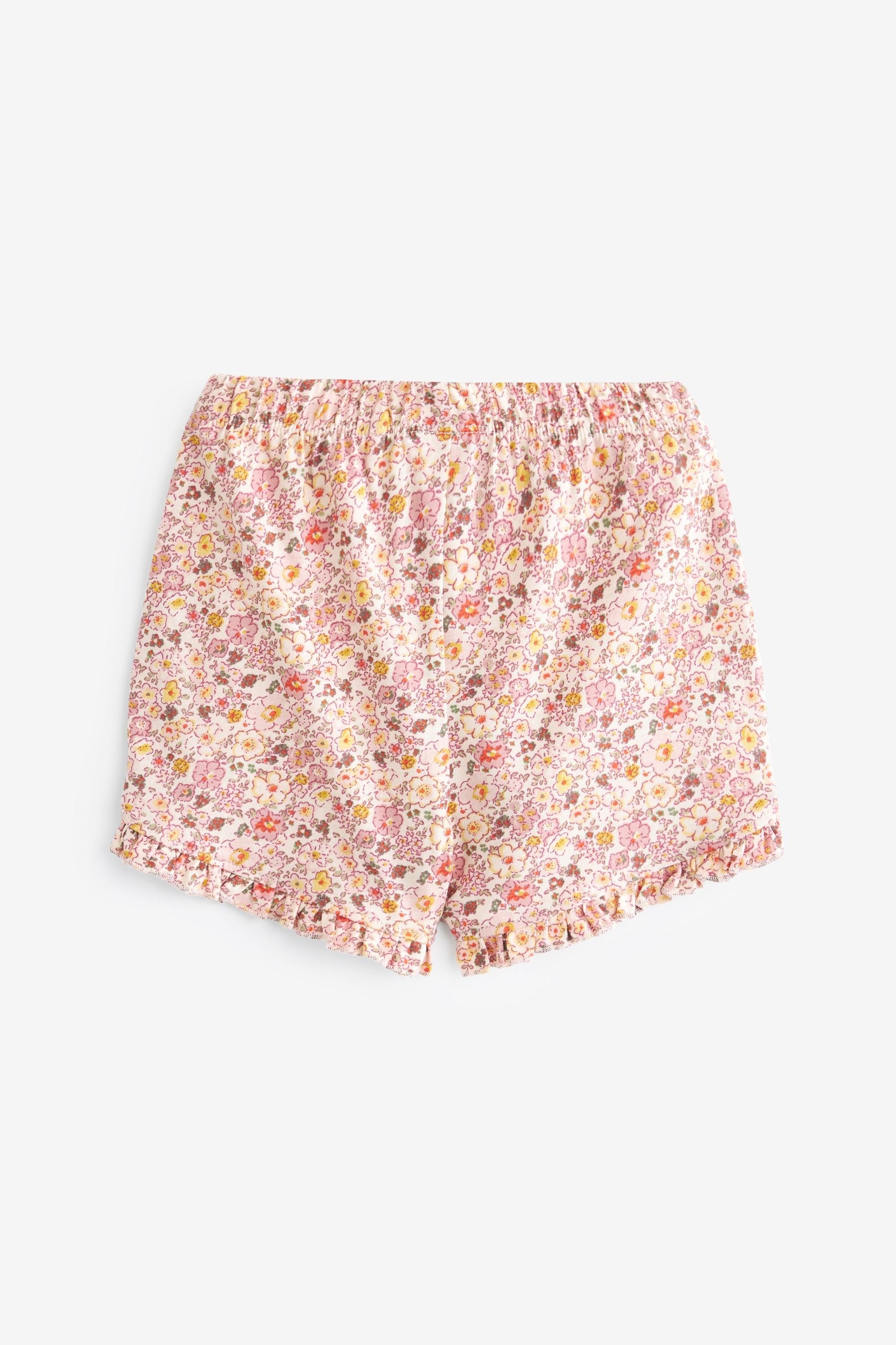 Pink Floral Shorts 4 Pack (3mths-7yrs)