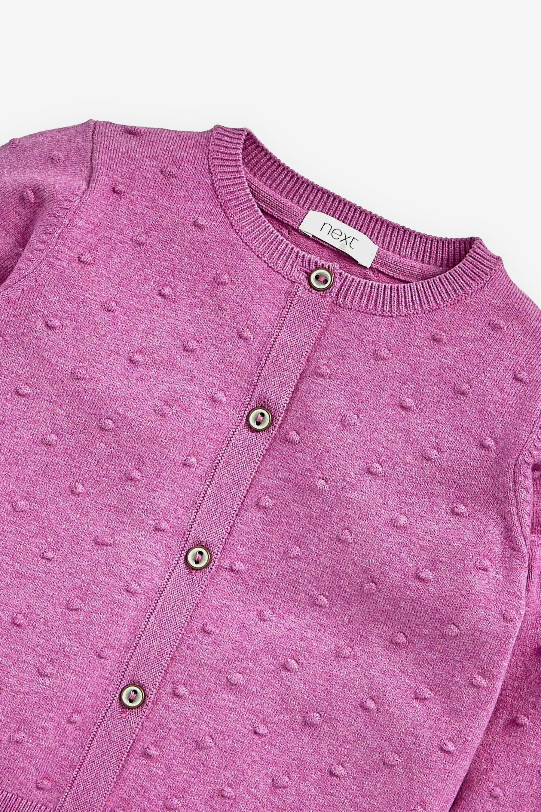 Lilac Purple Bobble Cardigan (3mths-10yrs)