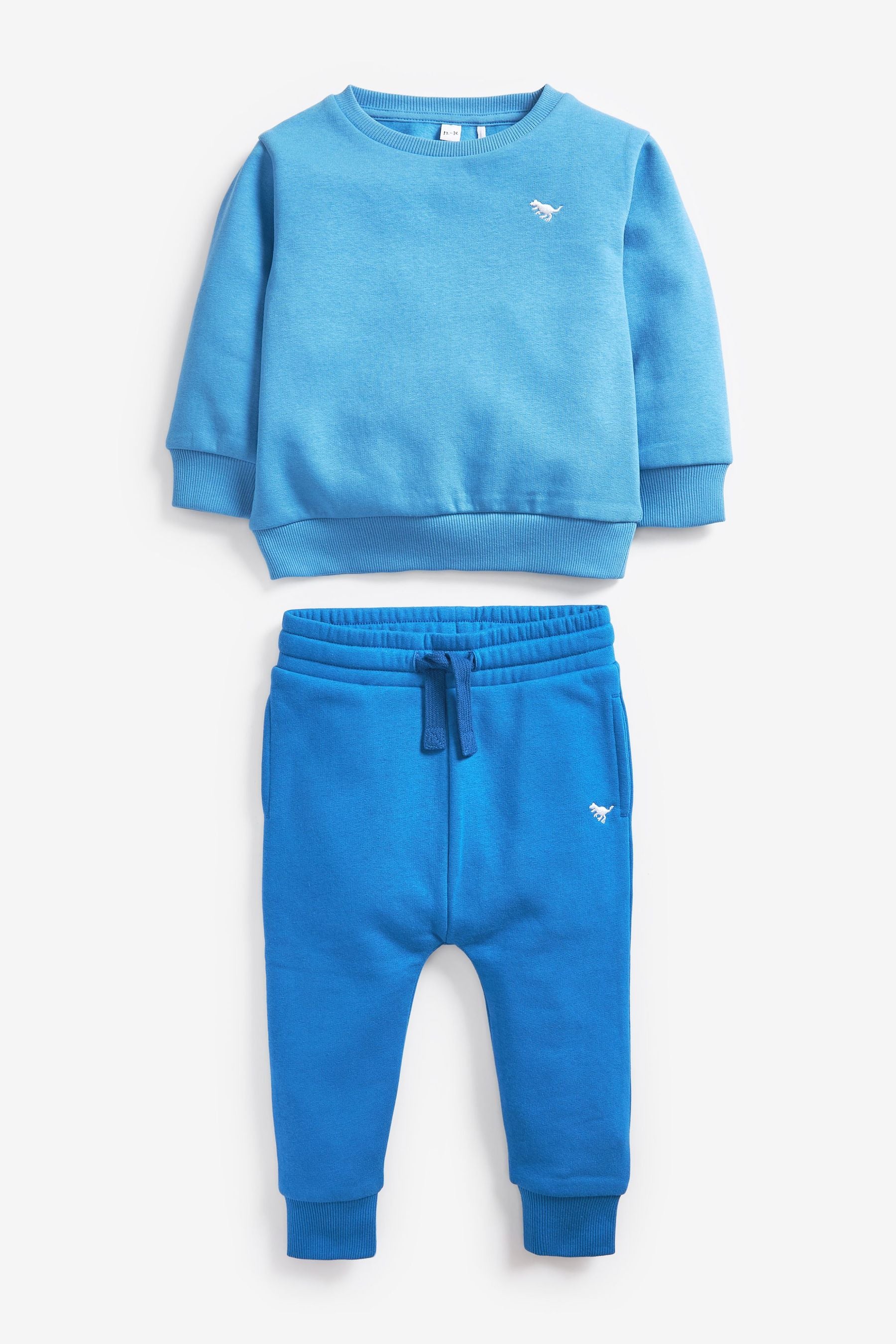 Blue Tonal Sweatshirt and Joggers Jersey Sweatshirt And Jogger Set (3mths-7yrs)