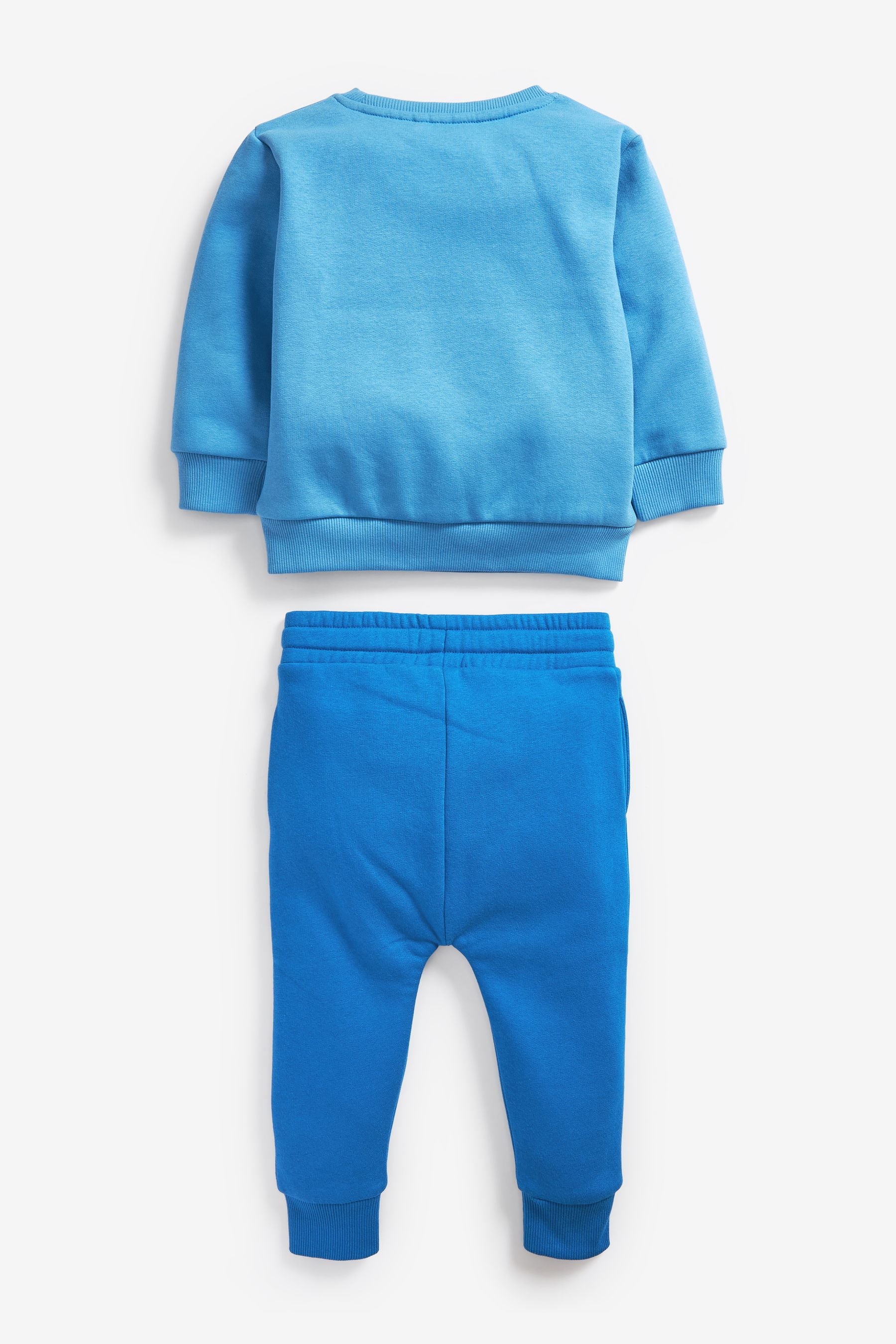 Blue Tonal Sweatshirt and Joggers Jersey Sweatshirt And Jogger Set (3mths-7yrs)