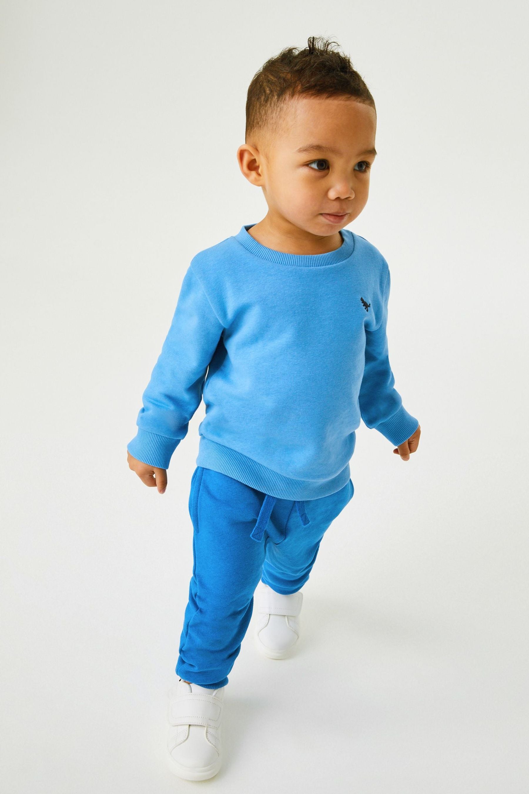 Blue Tonal Sweatshirt and Joggers Jersey Sweatshirt And Jogger Set (3mths-7yrs)