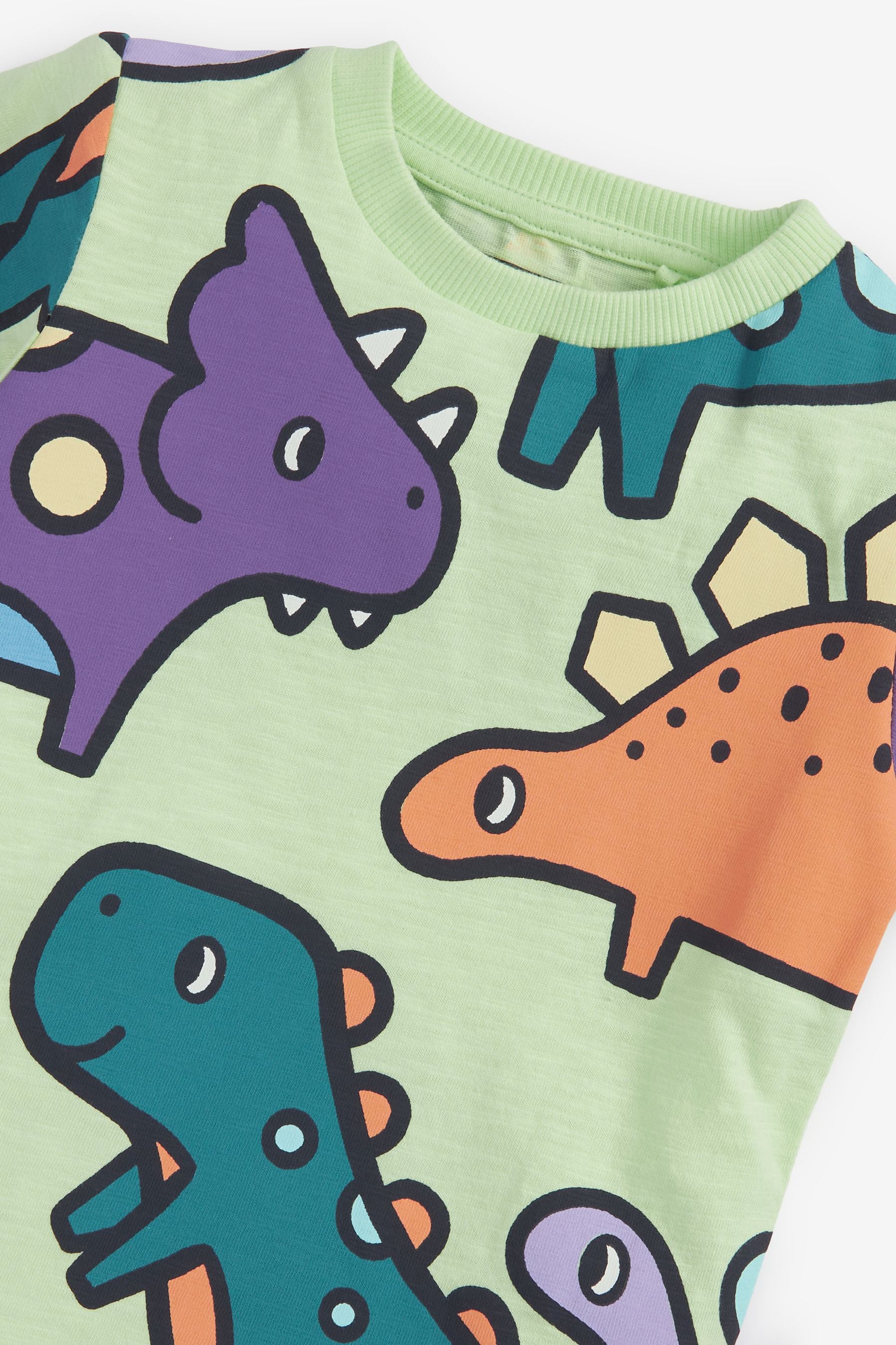 Green Dino All-Over Printed T-Shirt (3mths-7yrs)