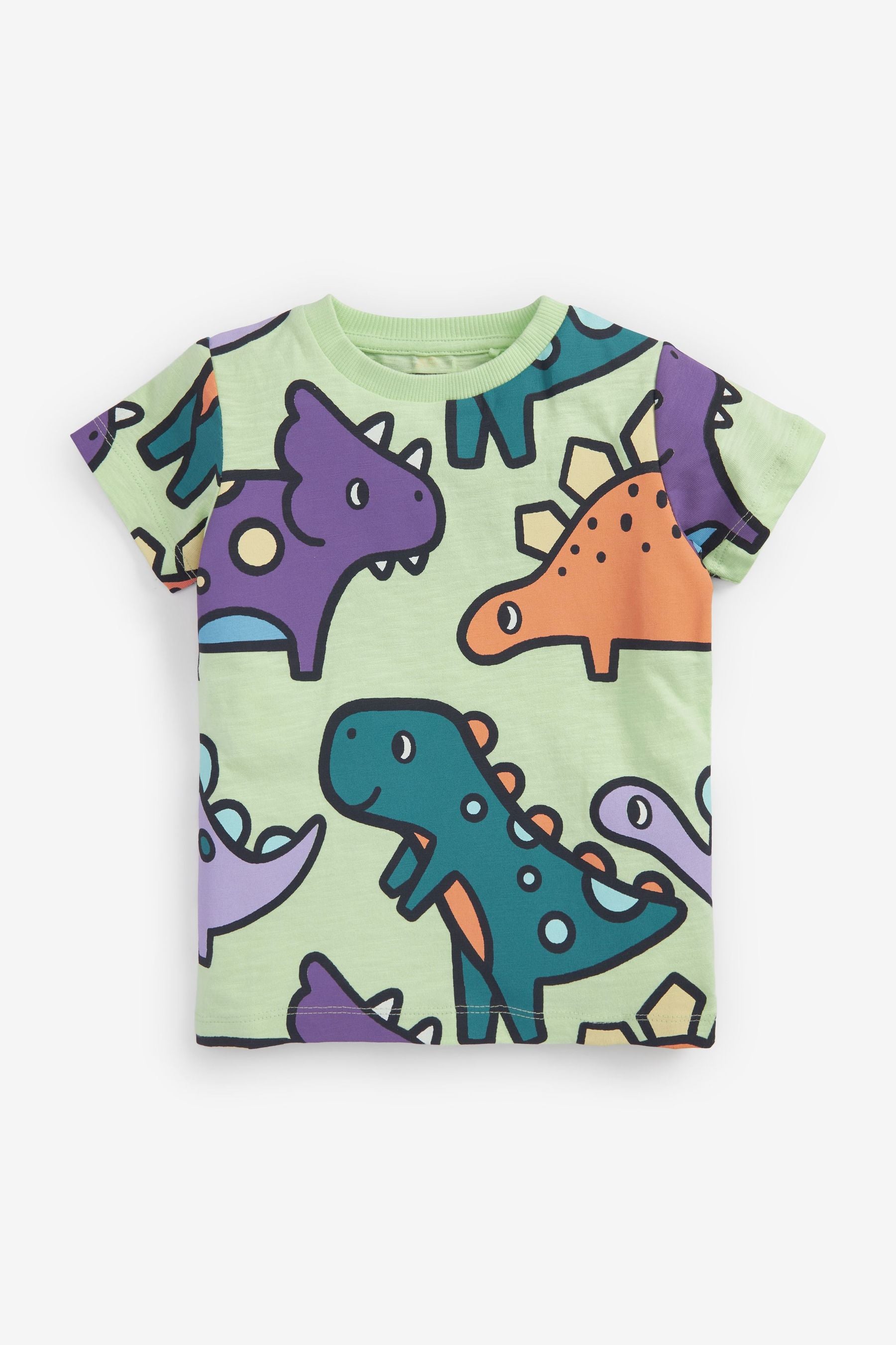 Green Dino All-Over Printed T-Shirt (3mths-7yrs)