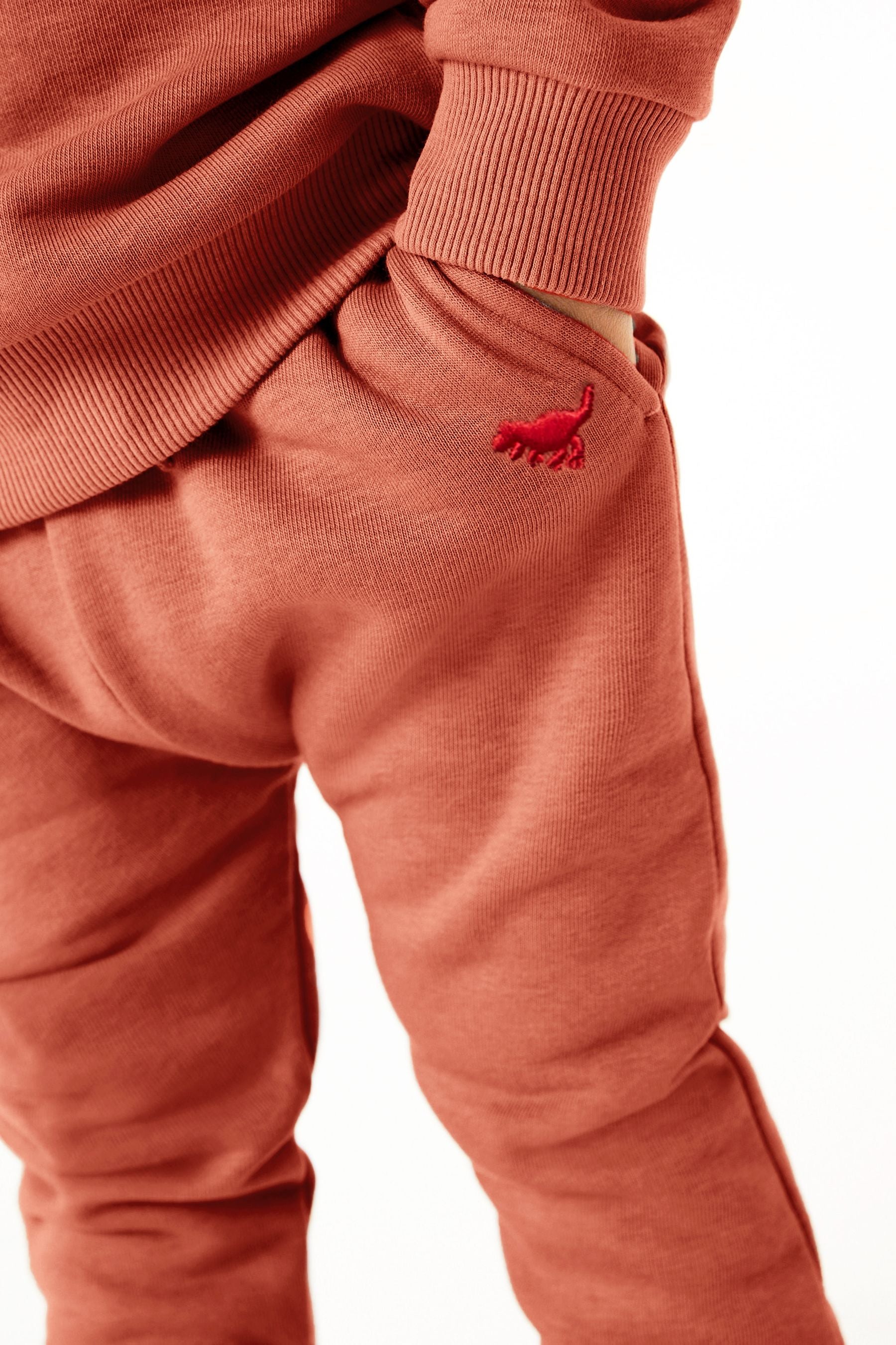 Red Rust Sweatshirt and Joggers Jersey Sweatshirt And Jogger Set (3mths-7yrs)