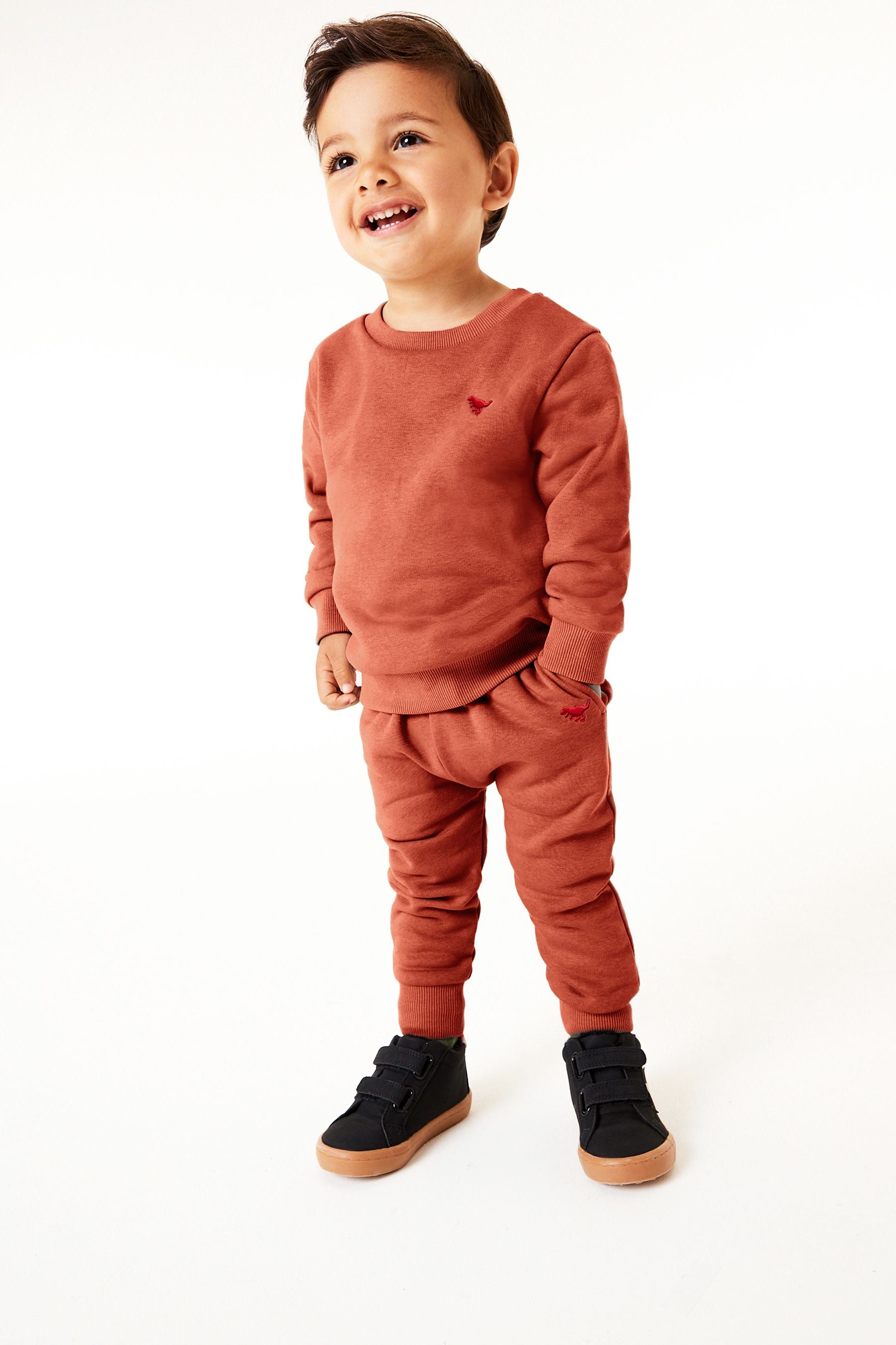 Red Rust Sweatshirt and Joggers Jersey Sweatshirt And Jogger Set (3mths-7yrs)