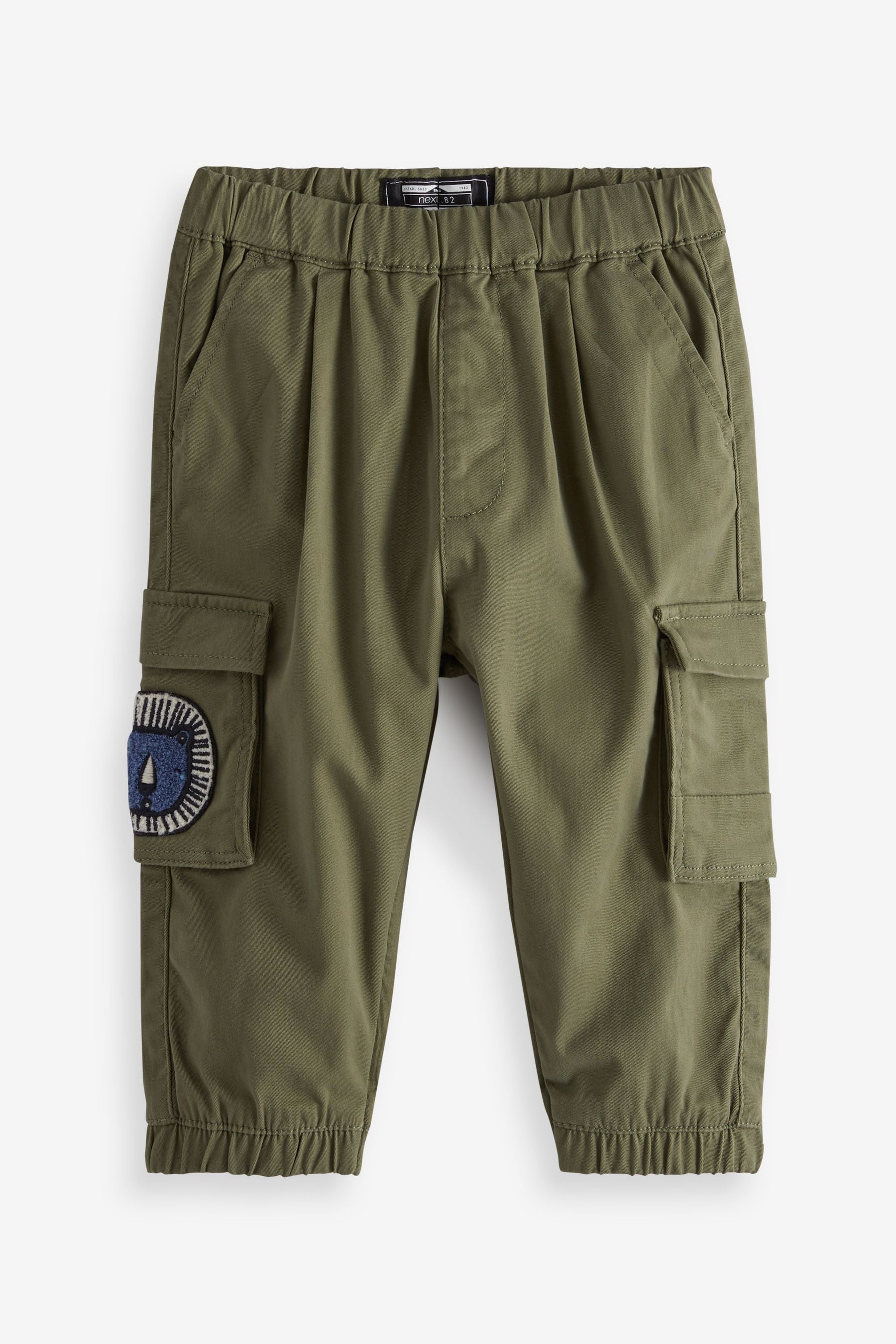 Khaki Green Kawaii Cargo Trousers (3mths-7yrs)