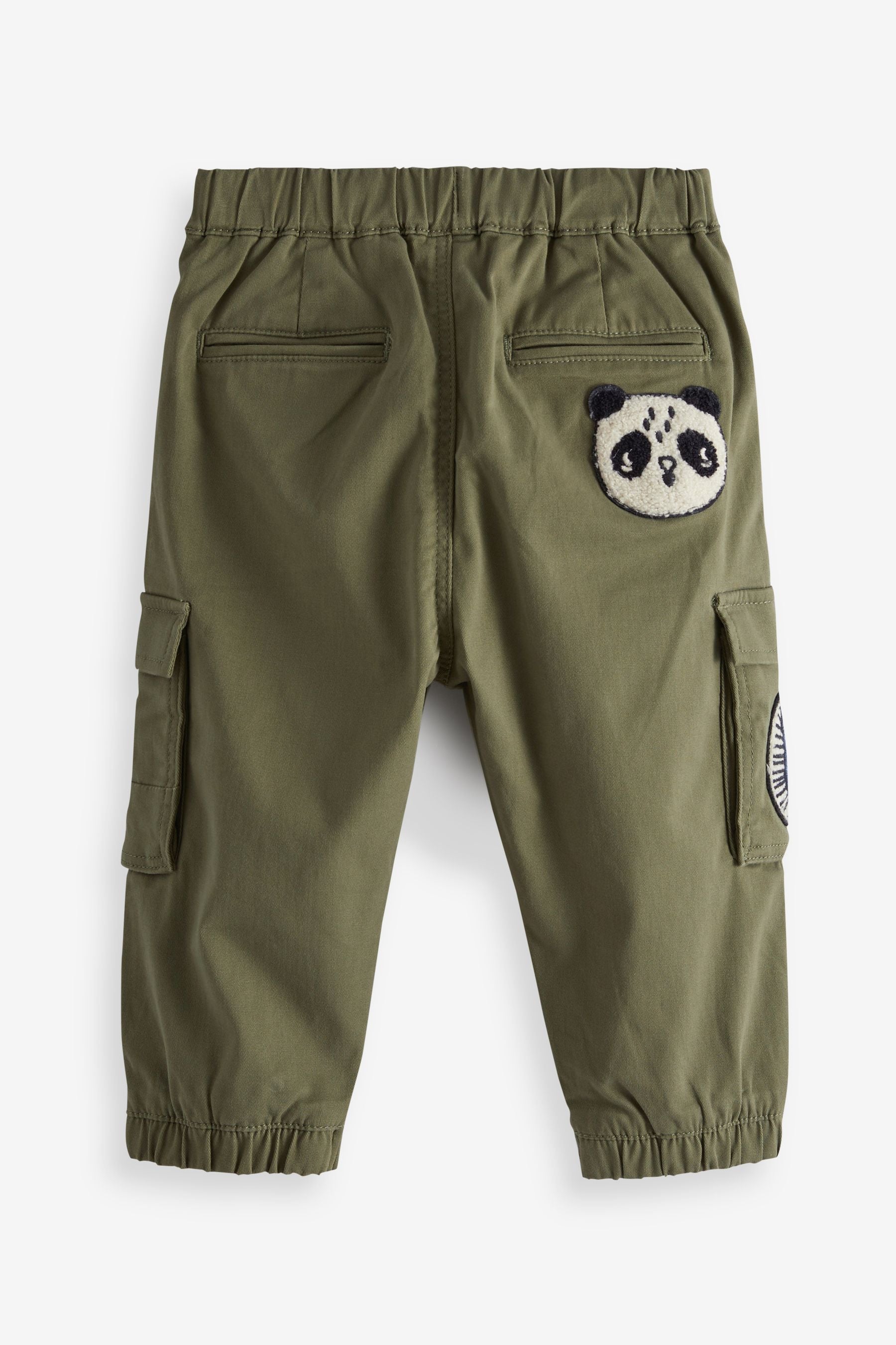 Khaki Green Kawaii Cargo Trousers (3mths-7yrs)