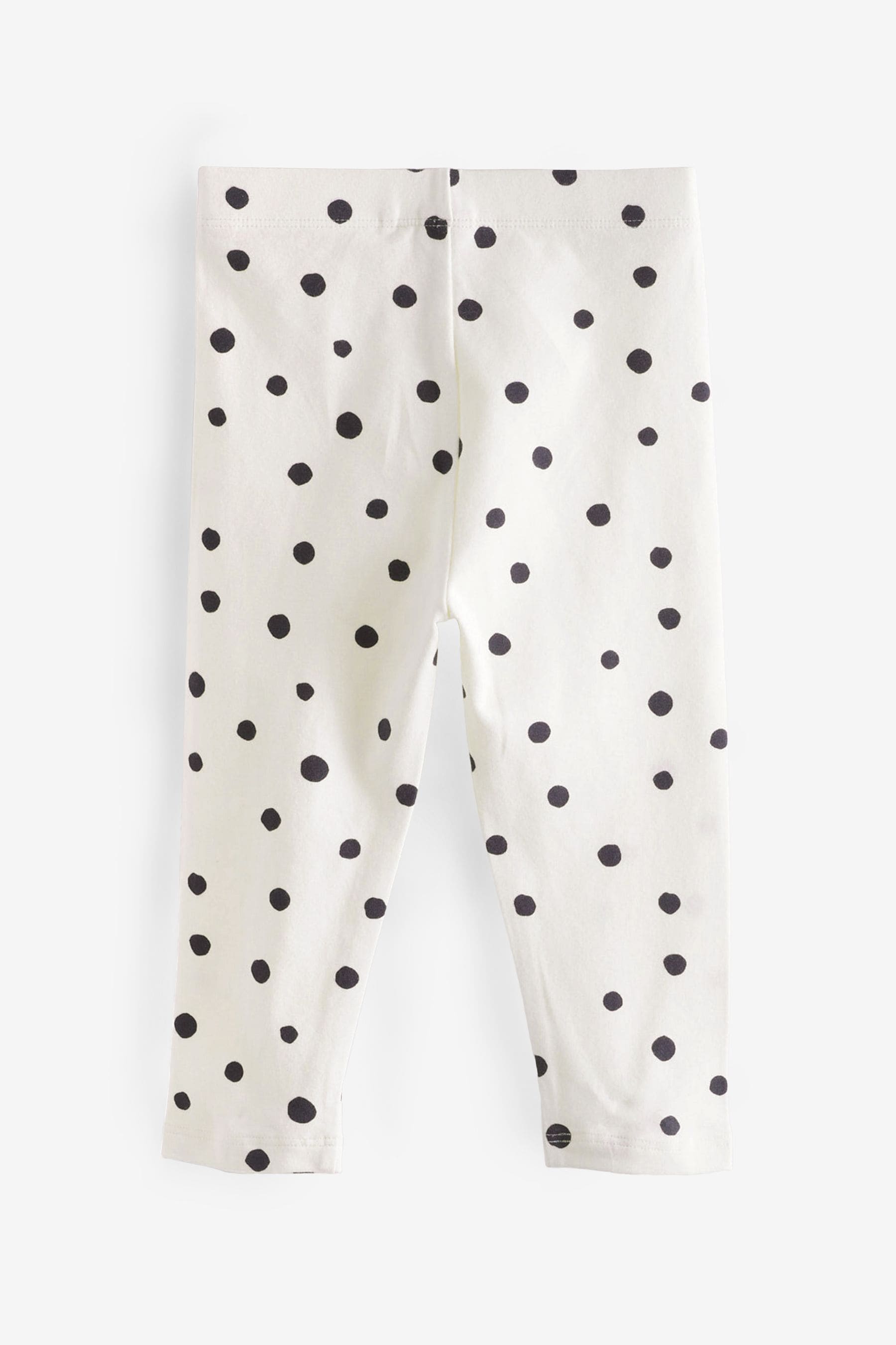 Neutral Spots & Stripes 5 Pack Printed Leggings (3mths-7yrs)