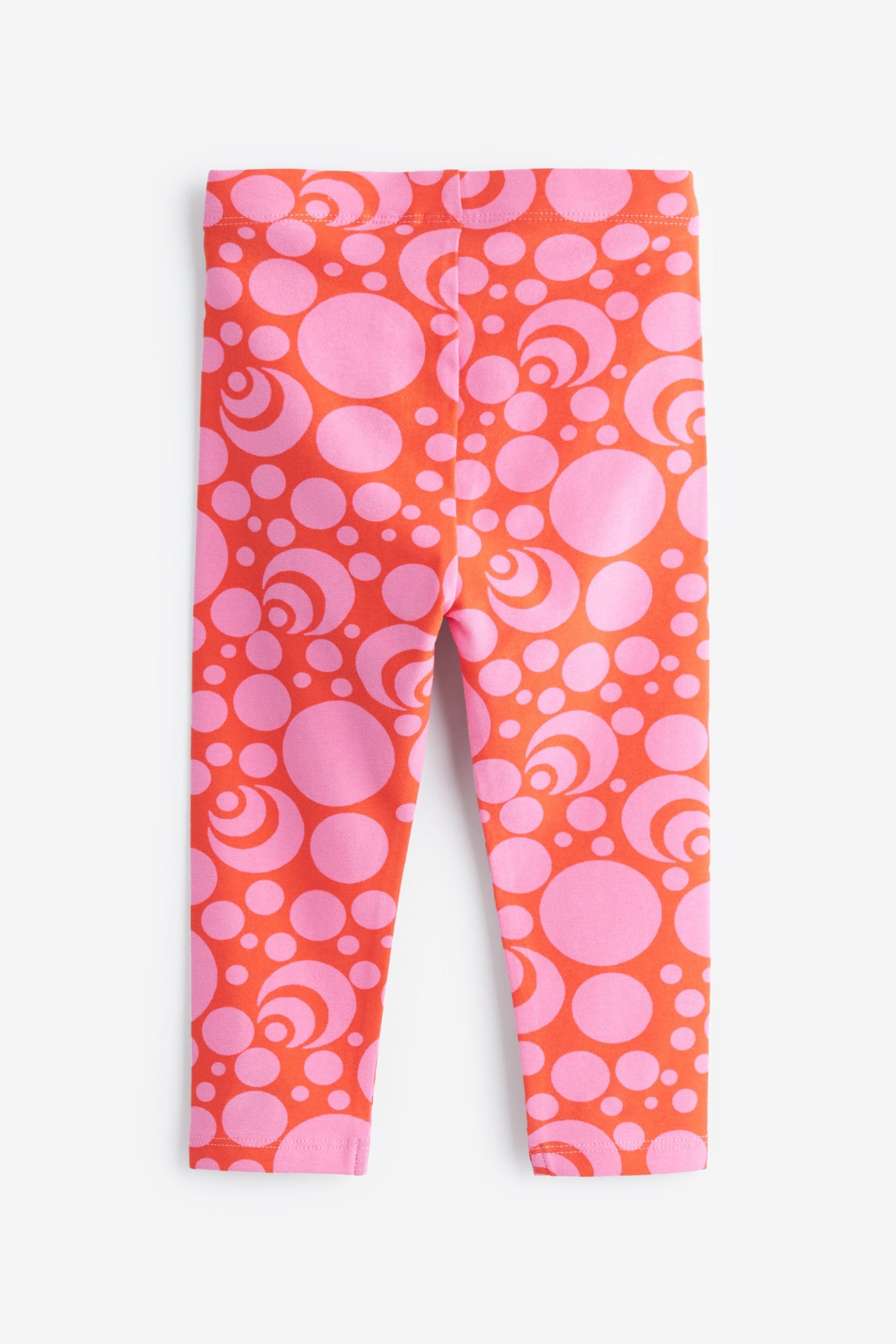 Pink/Black Retro 3 Pack Jersey Leggings (3mths-7yrs)