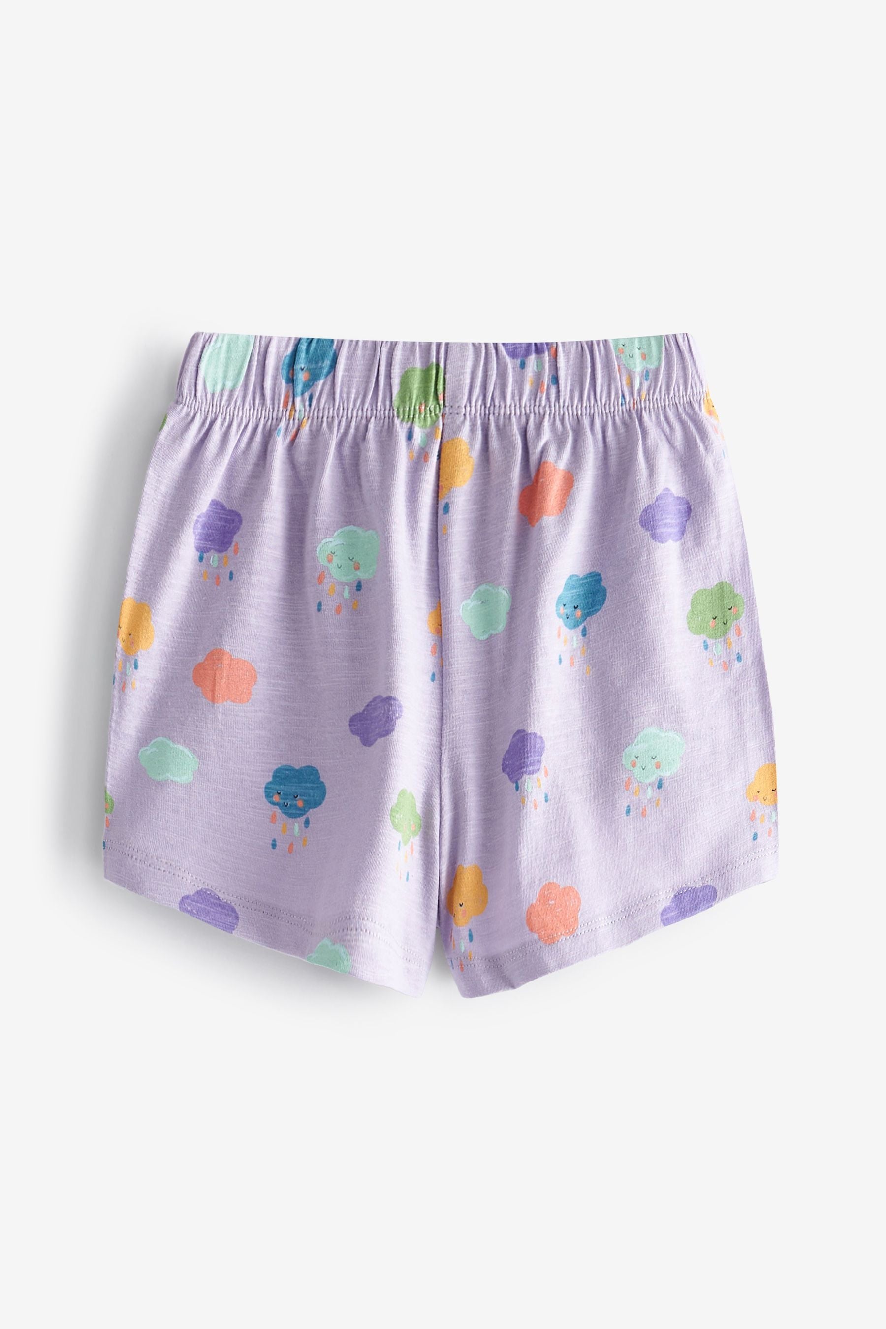 Blue/Yellow 5 Pack Unicorn Cotton Shorts (3mths-7yrs)