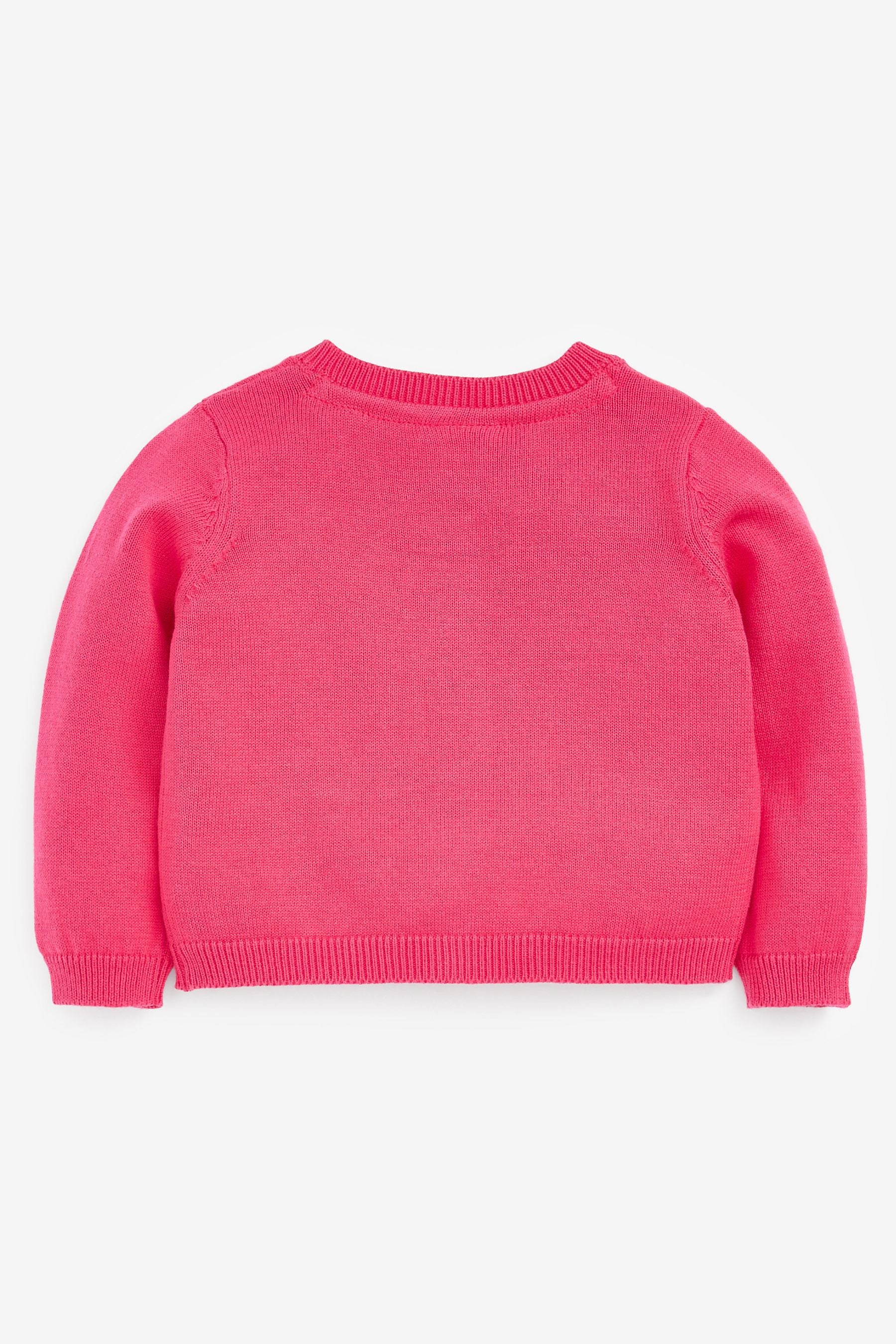 Pink Light Knit Baby Cardigan (0mths-2yrs)