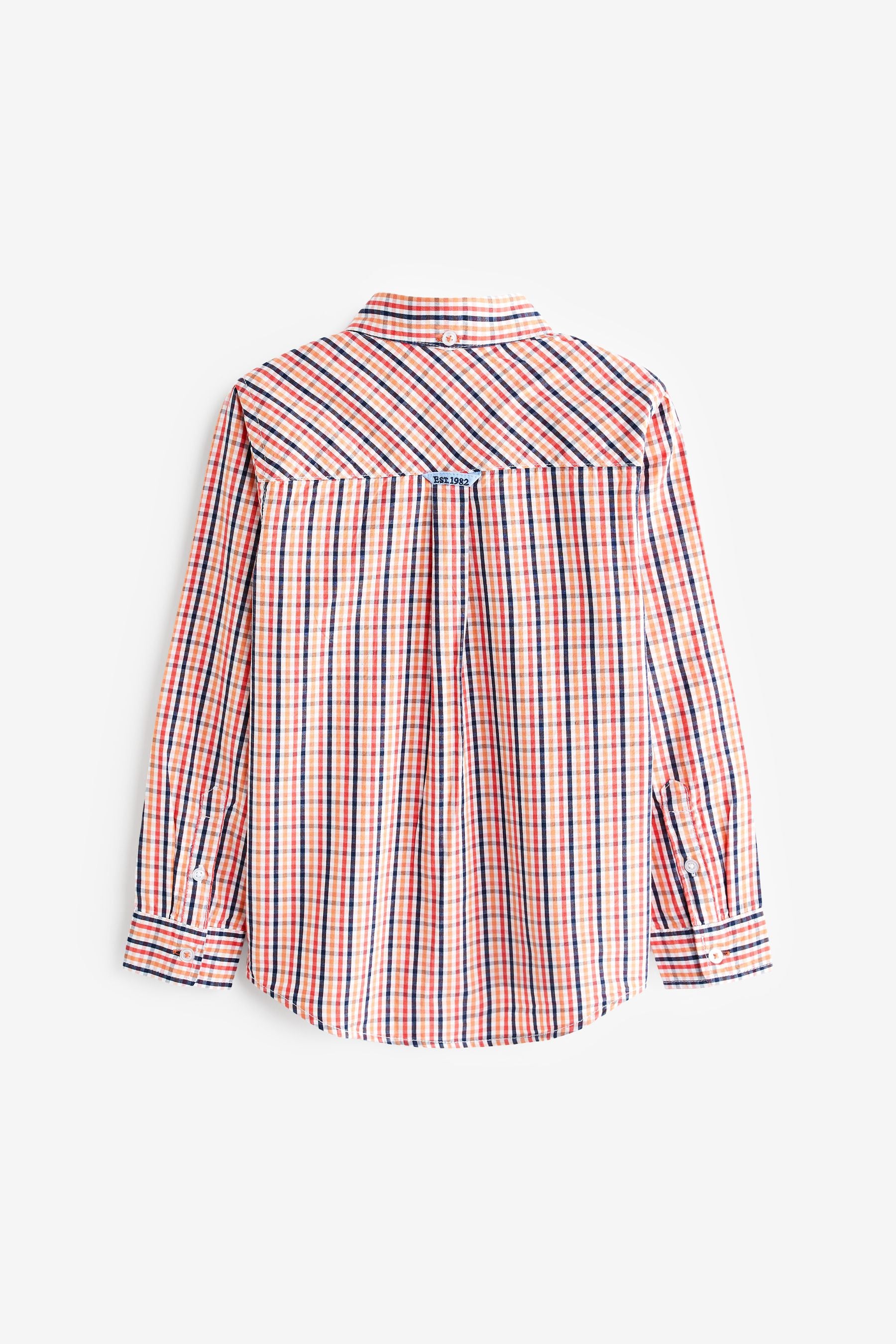 Red Gingham Long Sleeve Shirt (3-16yrs)