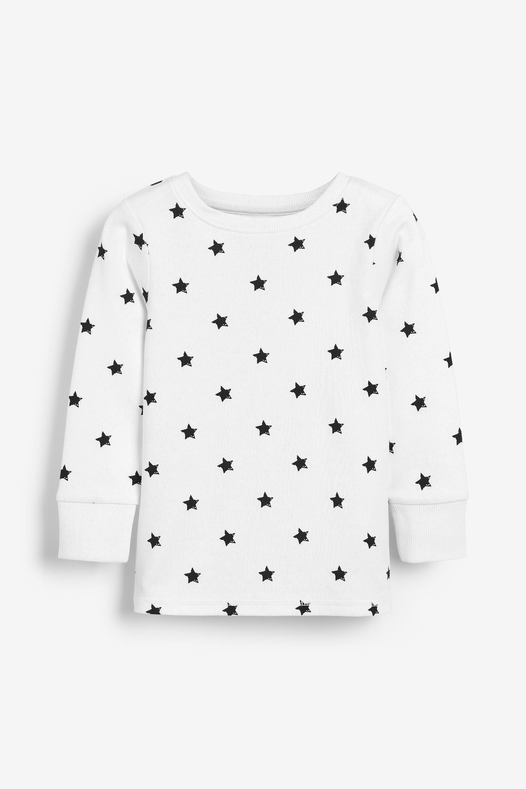 Navy Blue/White Star 3 Pack Snuggle Long Sleeve Pyjamas (9mths-10yrs)