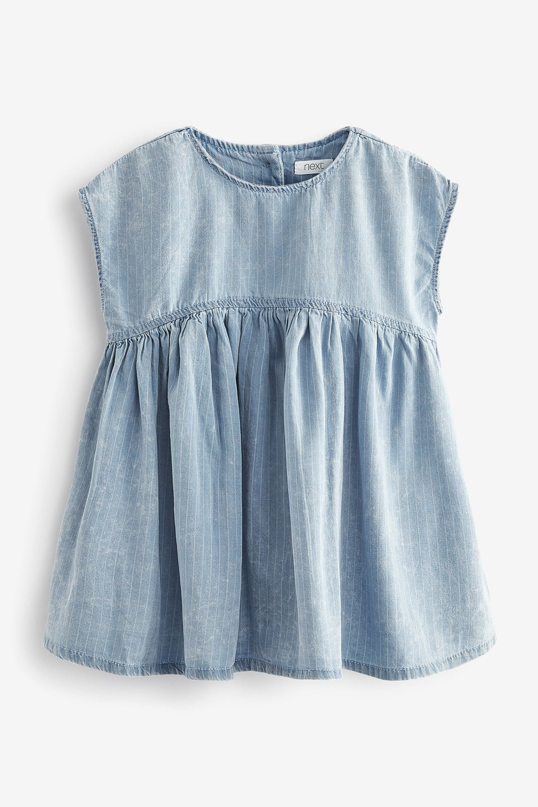 Blue Stripe Oversized Denim Dress (3mths-7yrs)