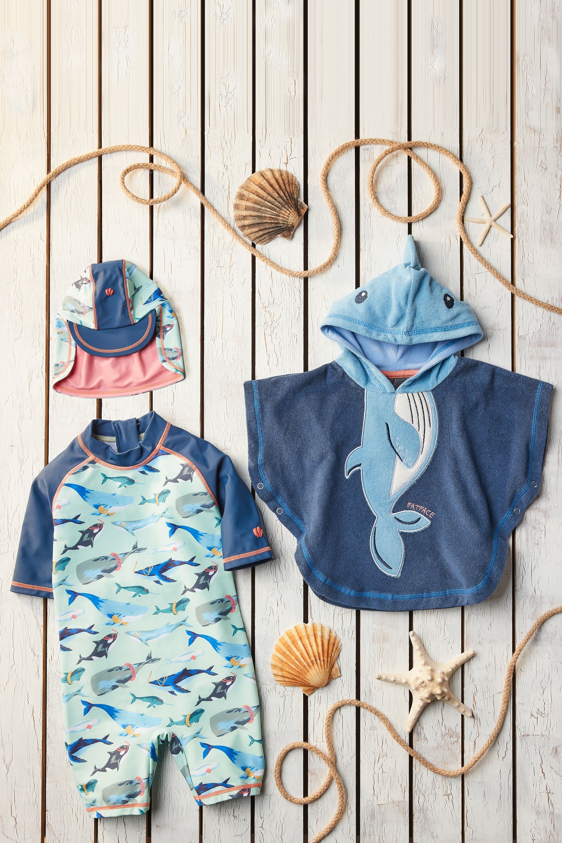 FatFace Sealife Sunsafe Swimsuit Set