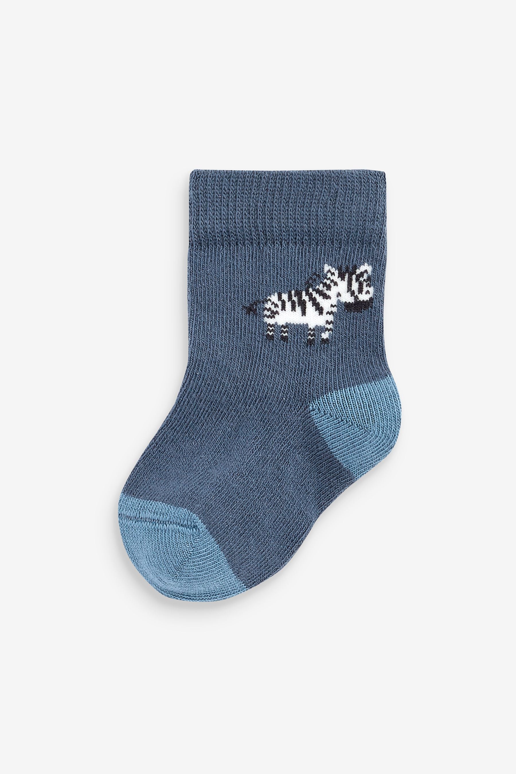 Blue Lion 5 Pack Baby Socks (0mths-2yrs)