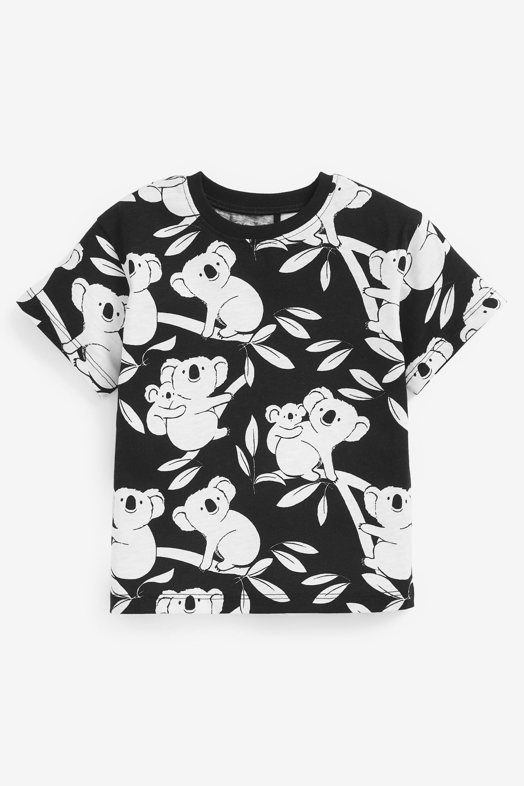 Black/White Koala 5 Pack T-Shirts (3mths-7yrs)