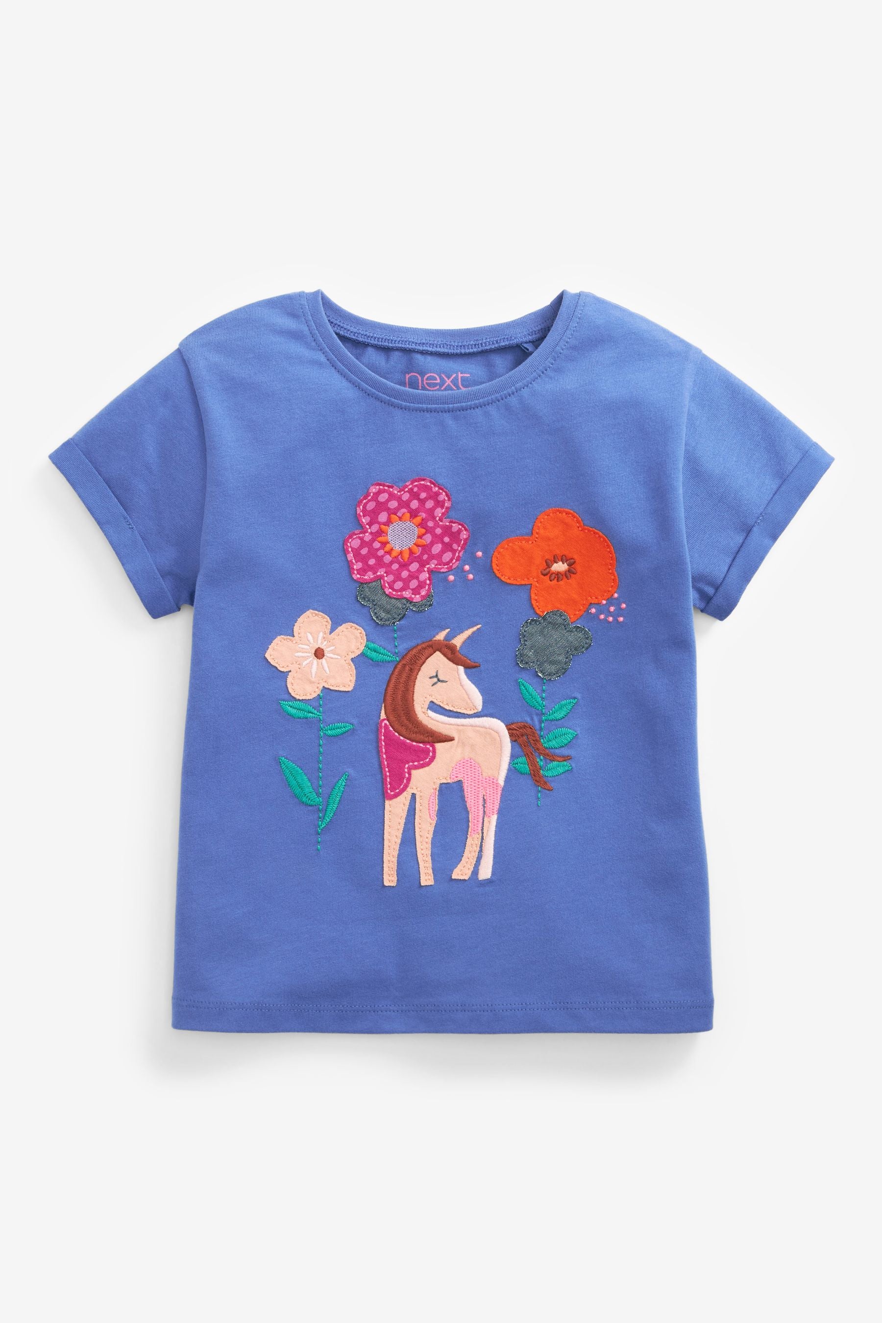 Pink/Blue Unicorn 5 Pack T-Shirts (3mths-7yrs)