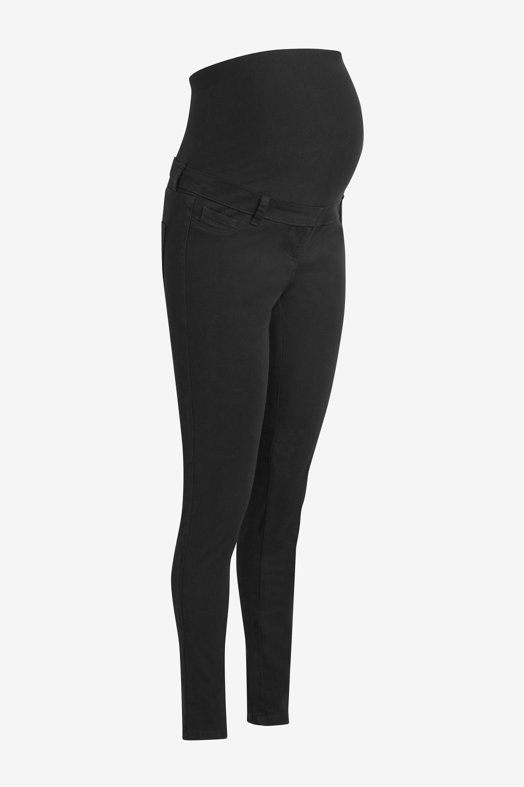 Black Maternity Denim Leggings