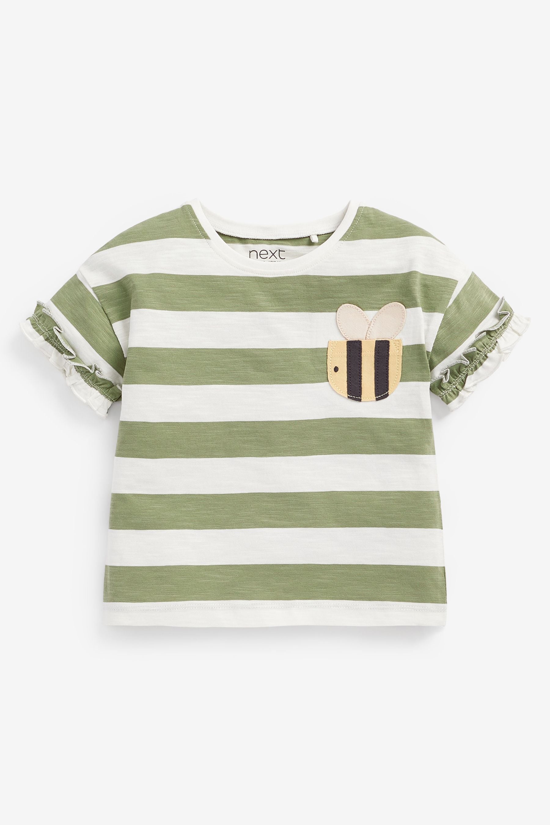 Mint Green Bees 5 Pack T-Shirts (3mths-7yrs)